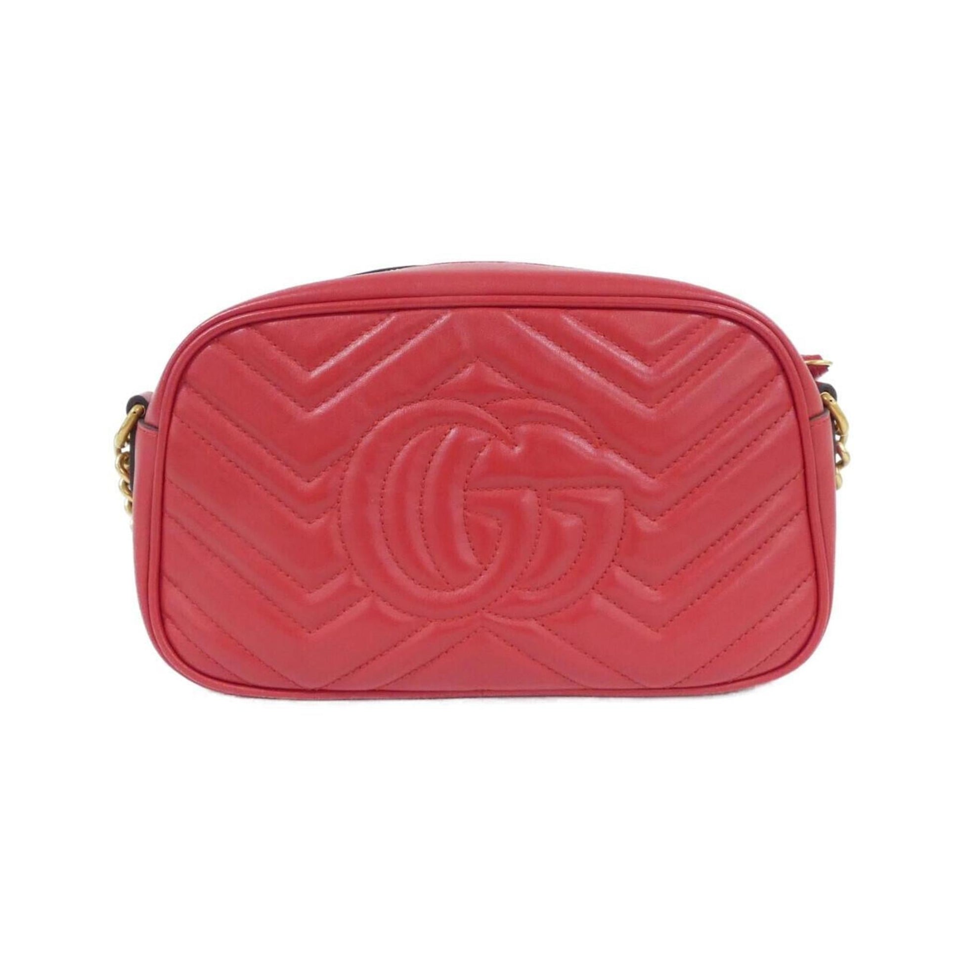 Gucci Red Color Leather Shoulder Bag