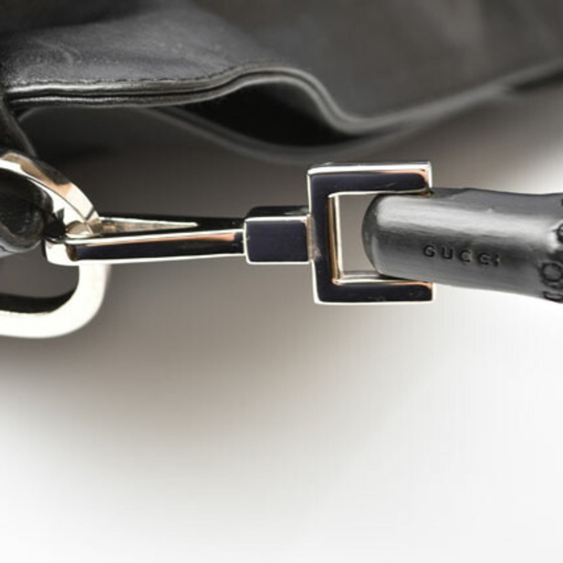 Gucci Black Leather Handbag Shoulder Bag
