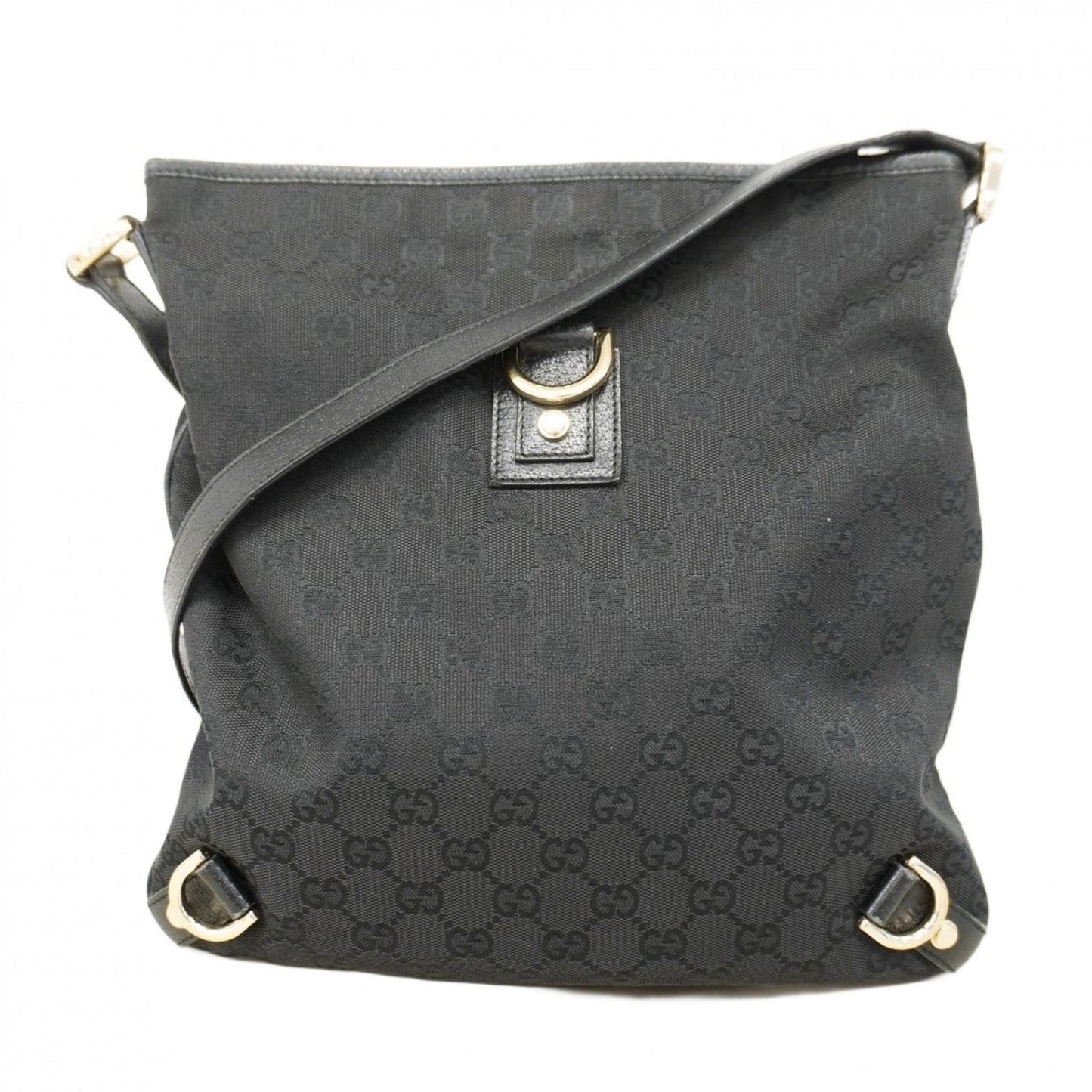 Gucci Black Canvas Shoulder Bag