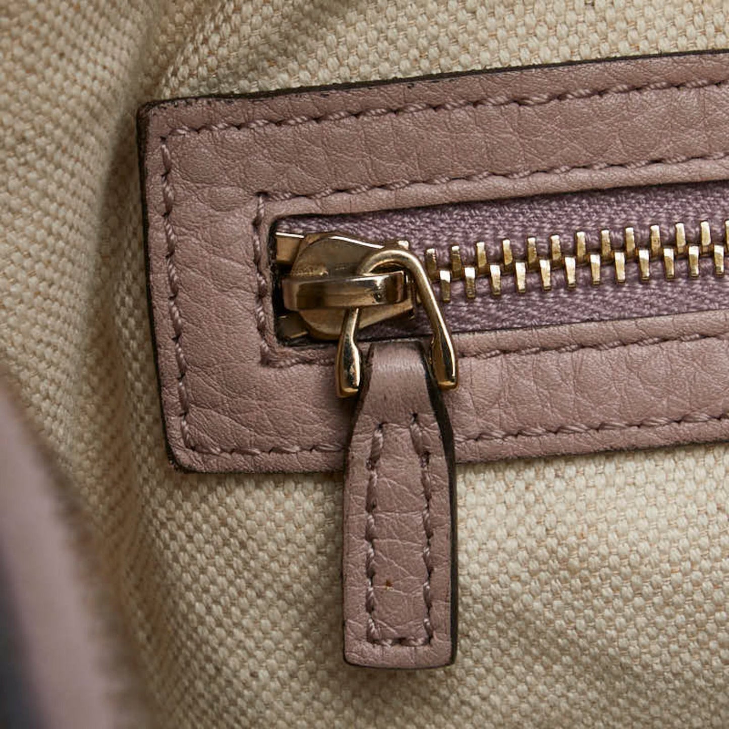 Gucci Beige Pink Canvas Leather Handbag Shoulder Bag