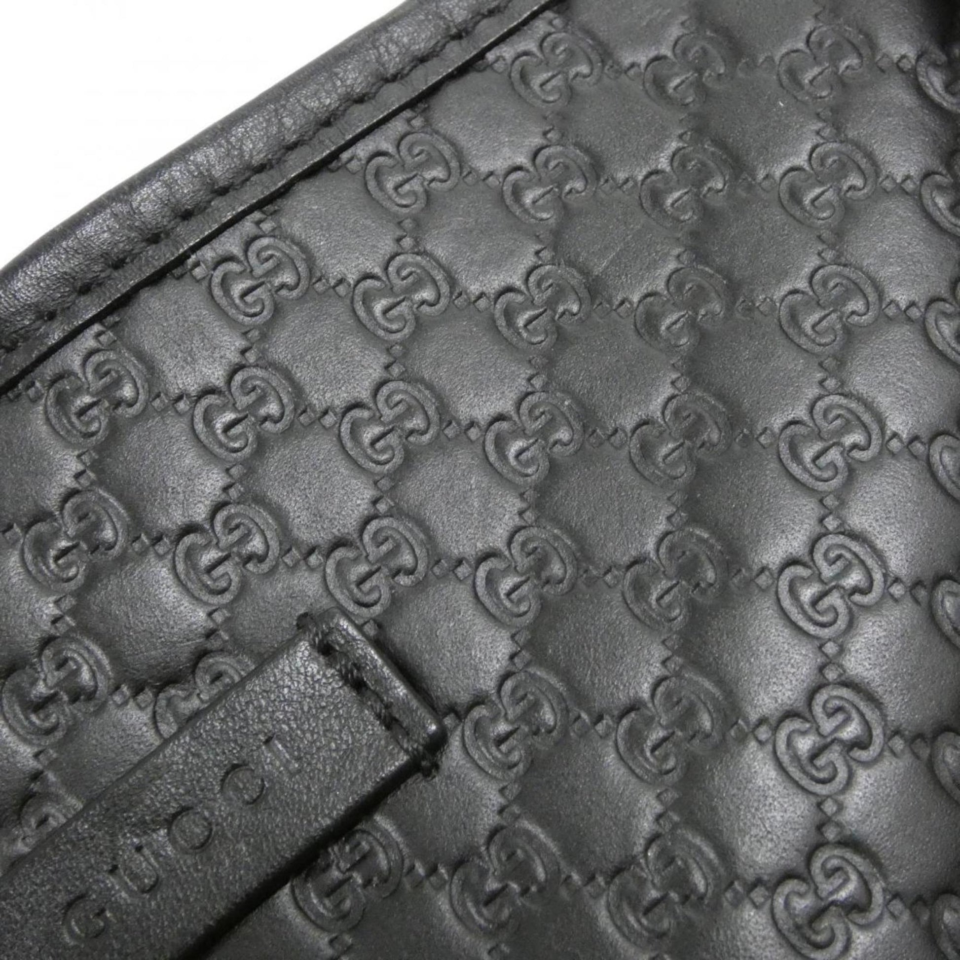 Gucci Microguccissima Black Micro Gg Leather Leather Handbag