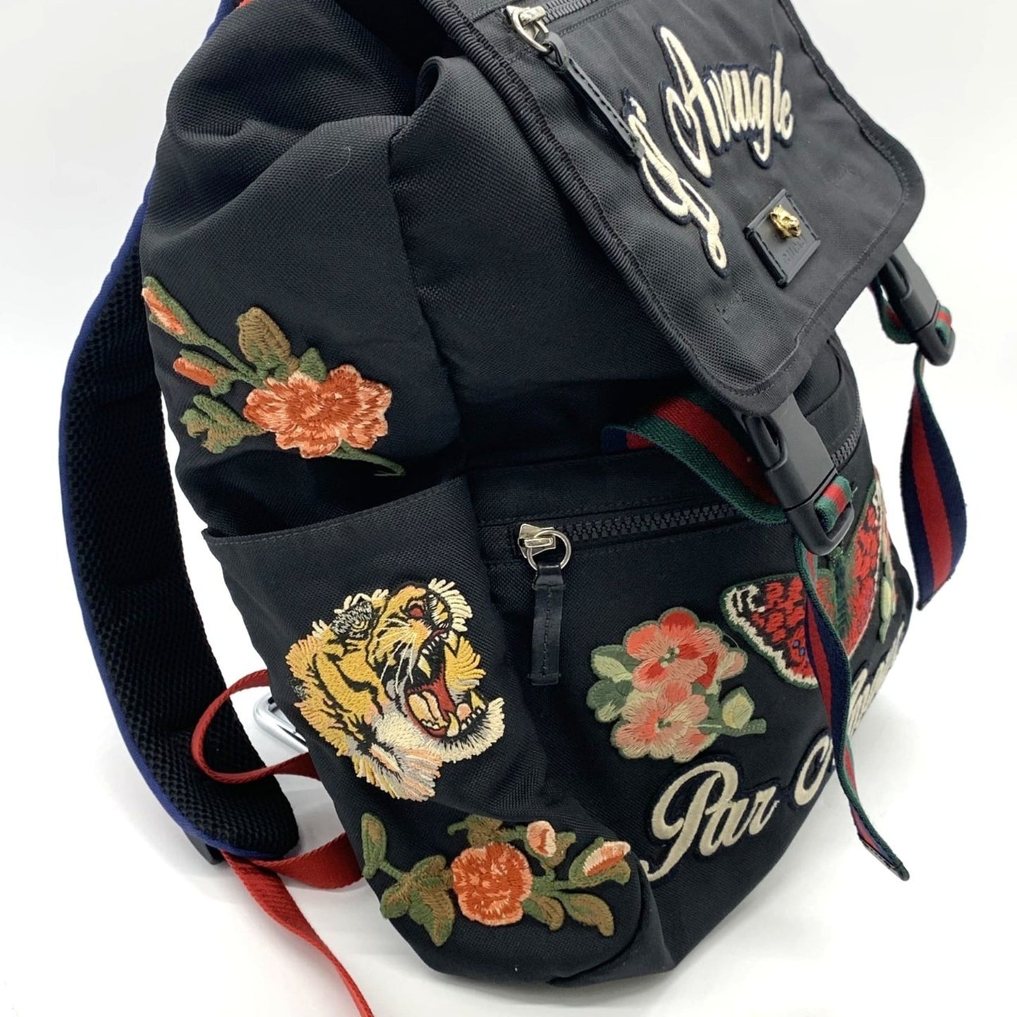 Gucci Black Nylon Backpack