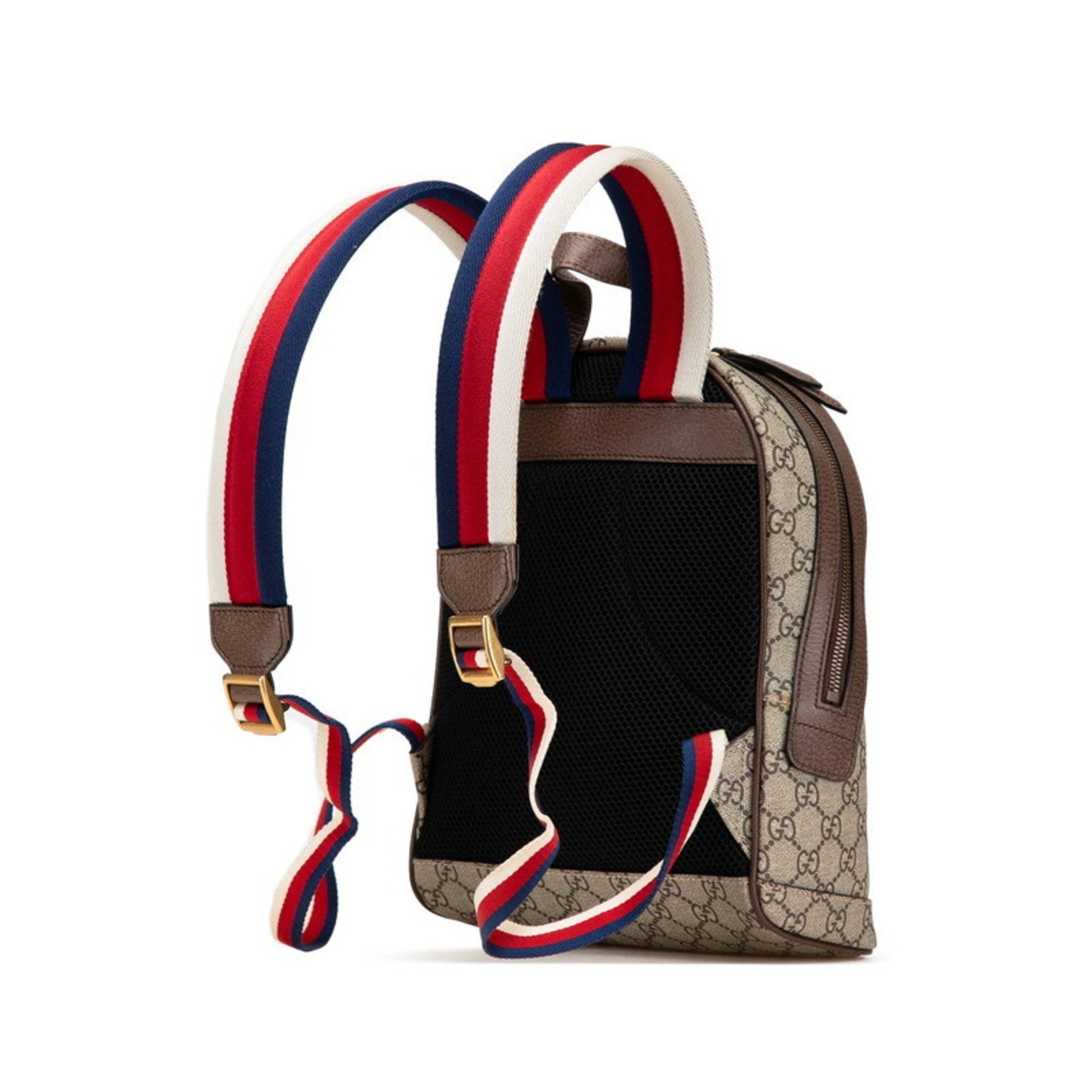 Gucci Beige Brown Multi-Color Pvc Leather Backpack