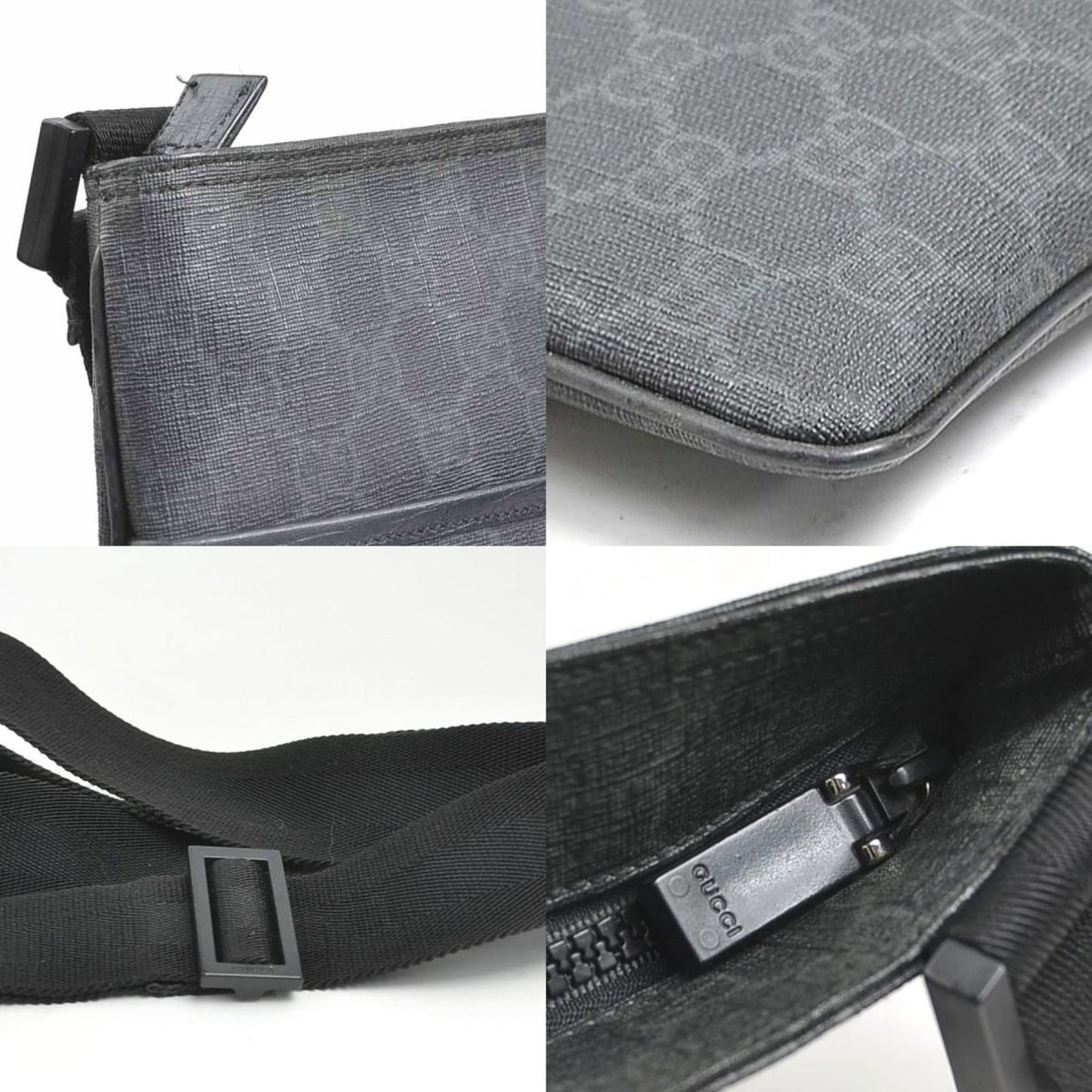 Gucci Black Gg Supreme Shoulder Bag
