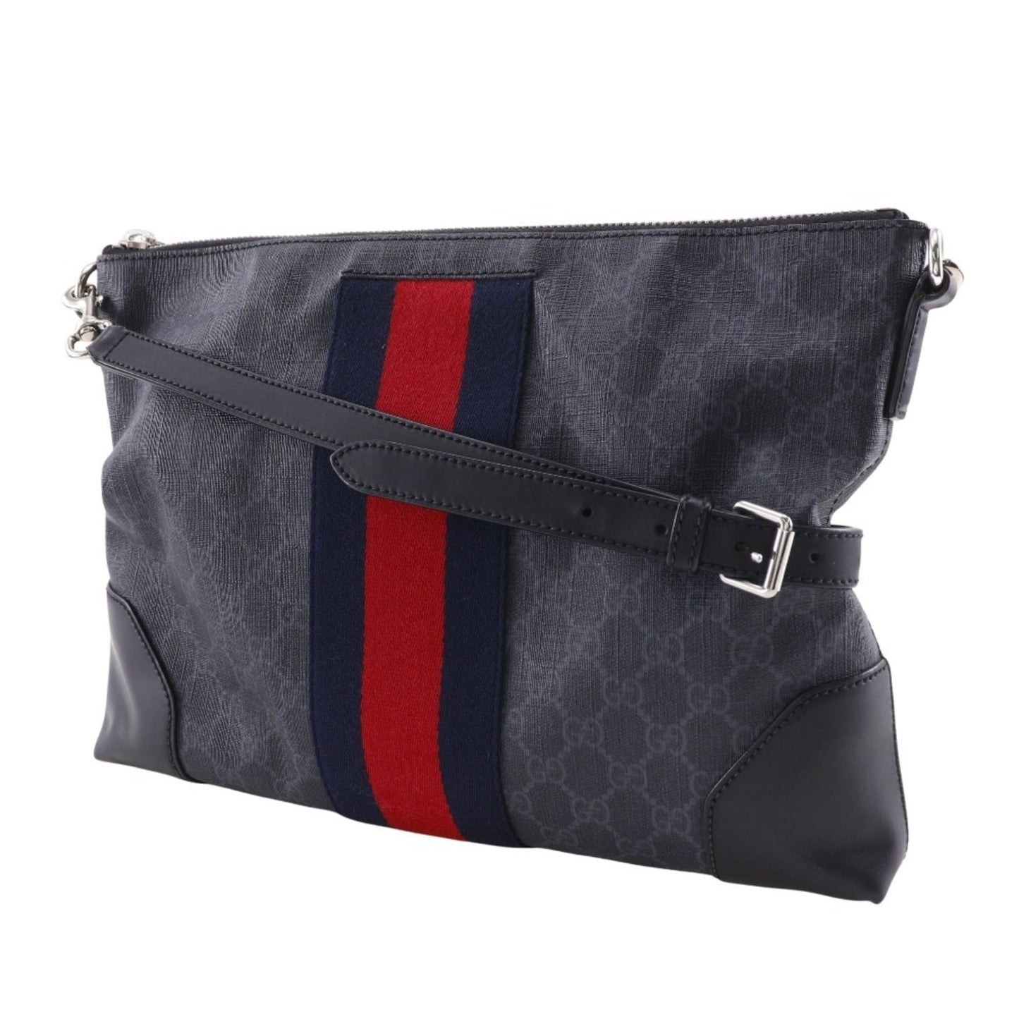 Gucci Black Gg Supreme Messenger Bag Shoulder Bag