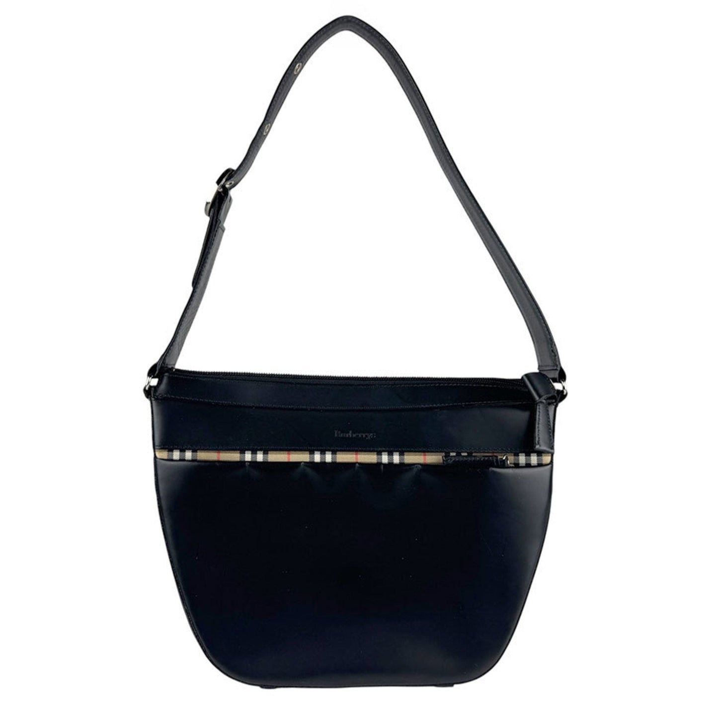 Burberry Shoulder Bag Leather Black Leather Shoulder Bag