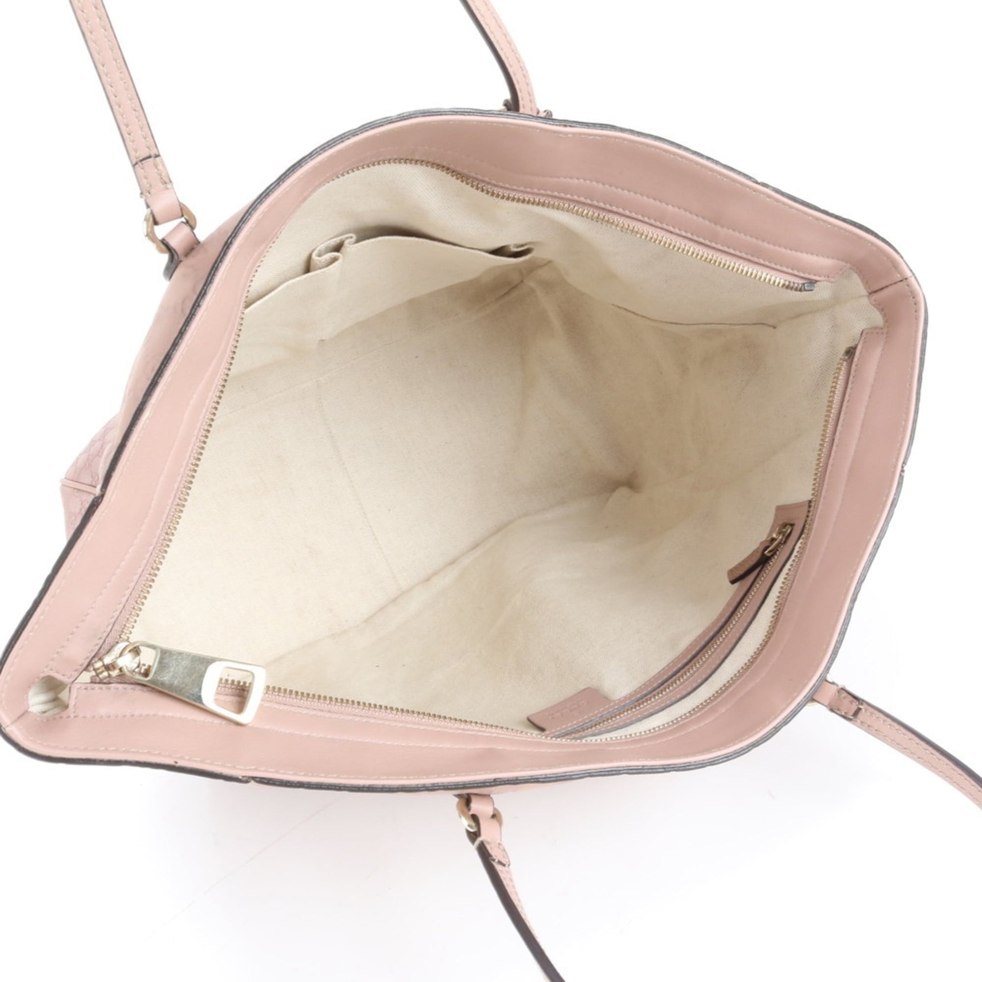 Gucci Pink Leather Tote Bag