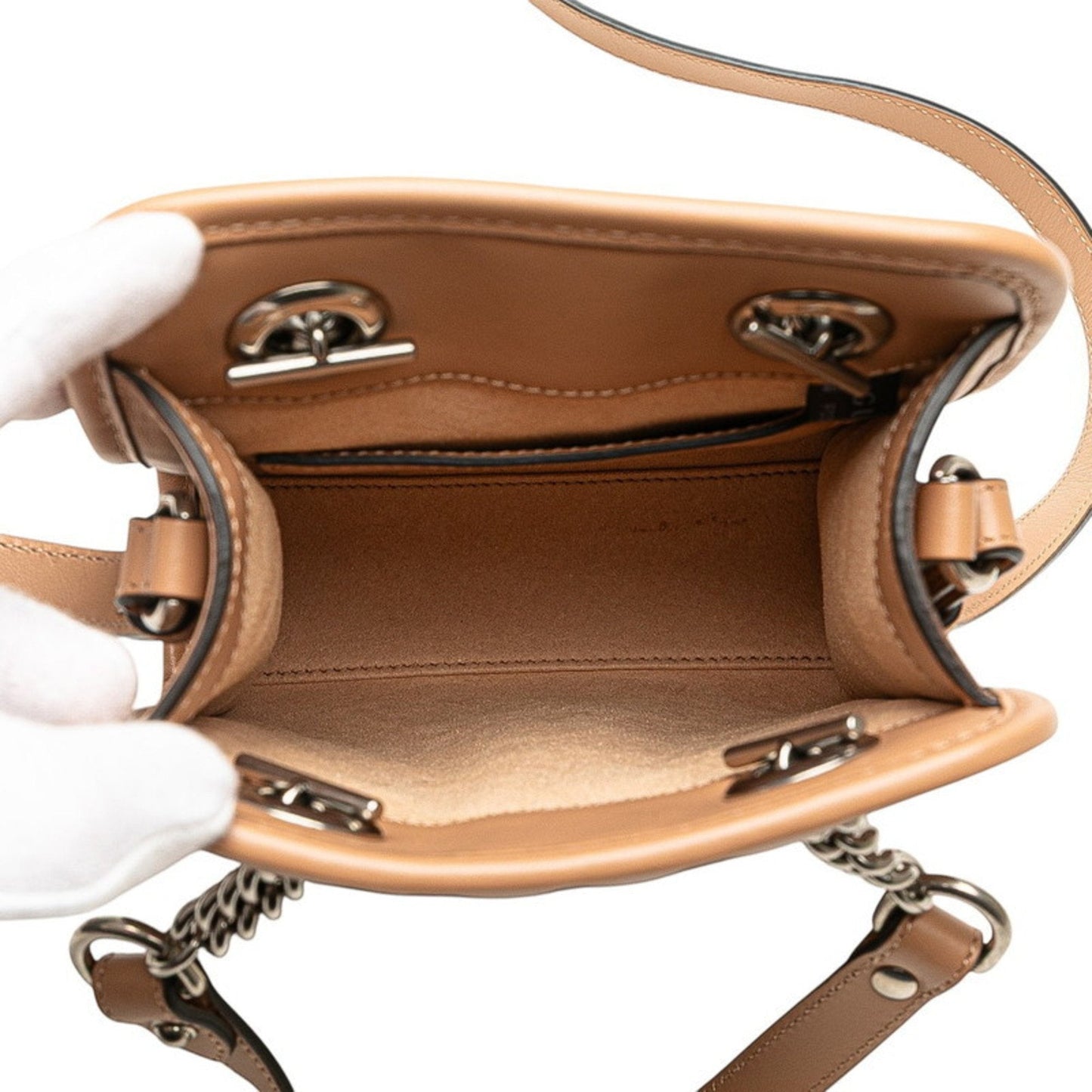 Gucci Beige Leather Handbag Shoulder Bag