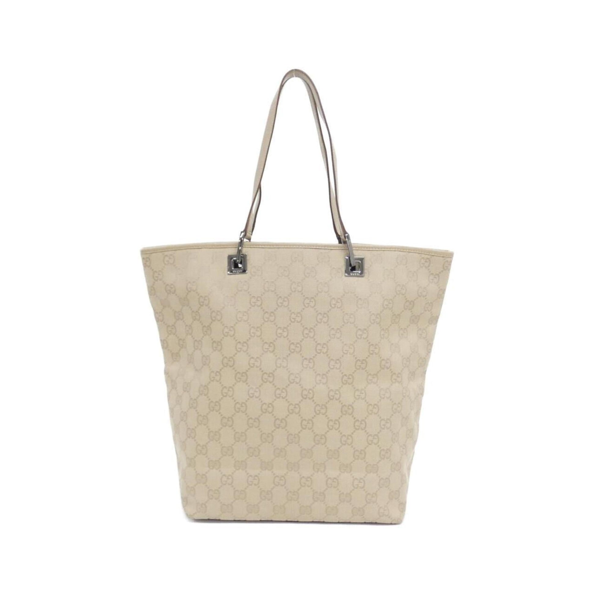 Gucci Beige Gg Canvas Handbag