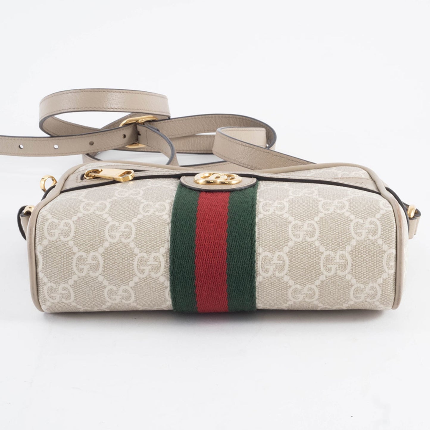 Gucci Beige Gg Supreme Leather Shoulder Bag