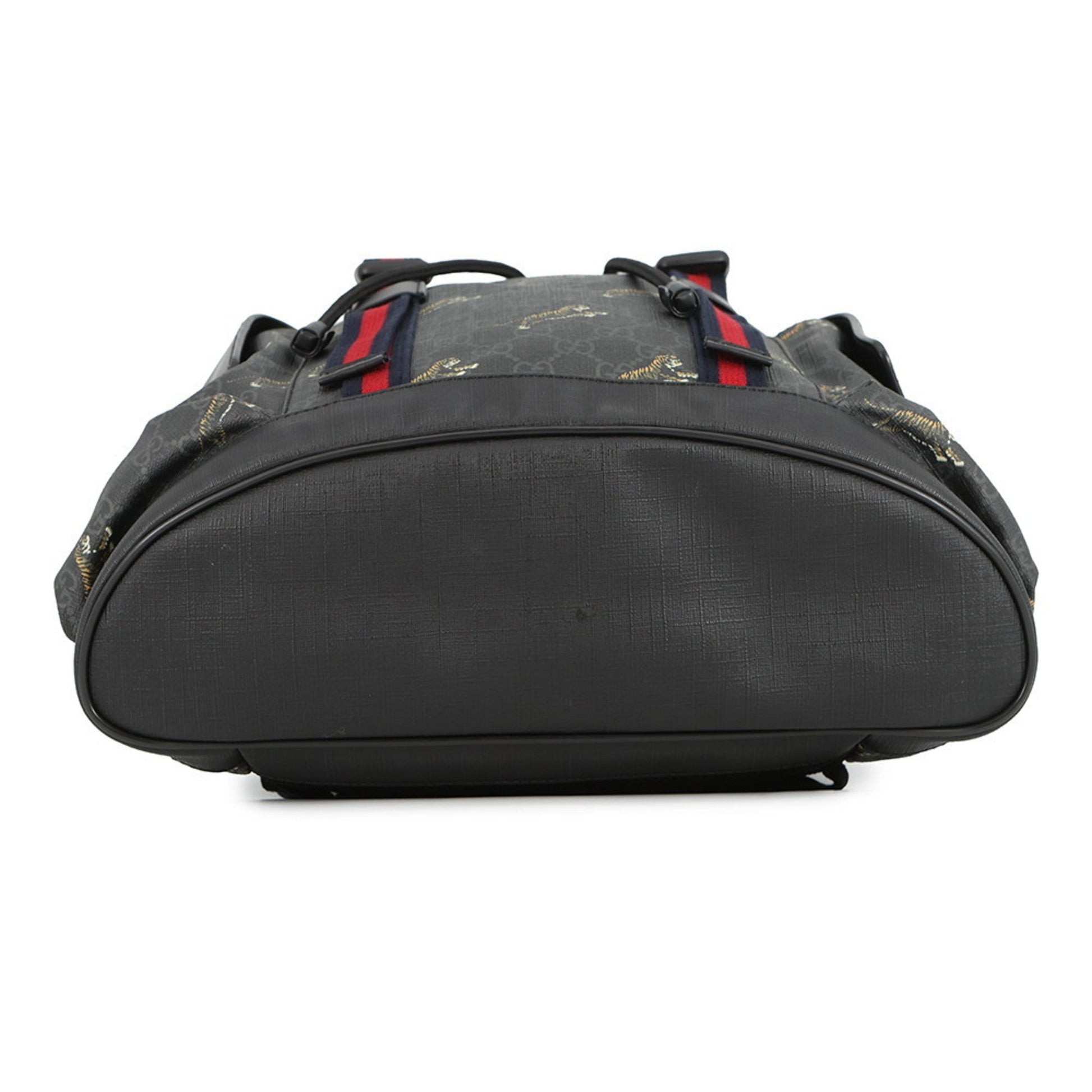 Gucci Sherry Line Black Gg Supreme Leather Backpack