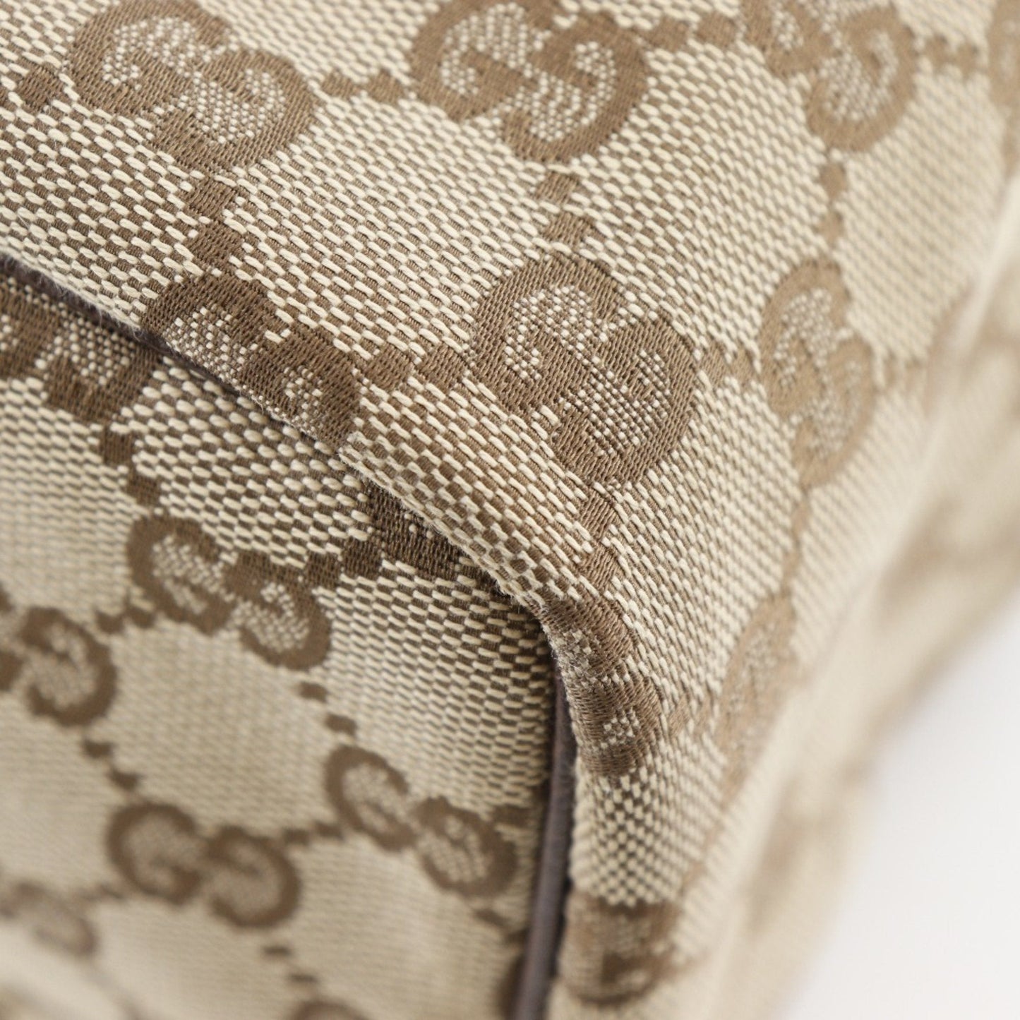 Gucci Beige Gg Canvas Handbag