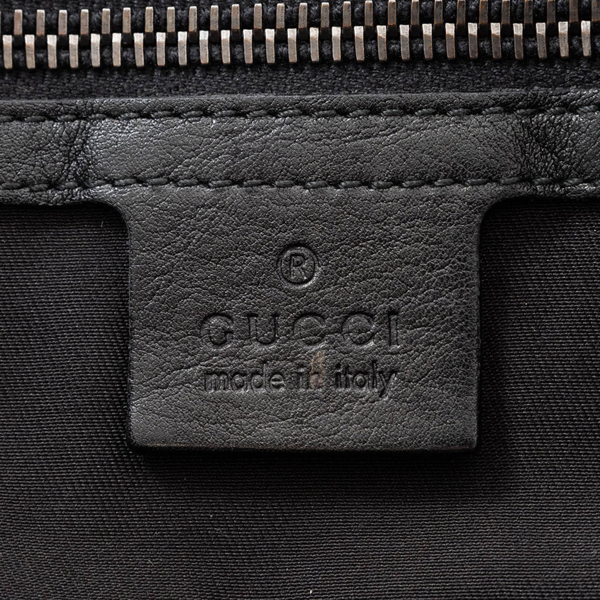 Gucci Black Leather Shoulder Bag