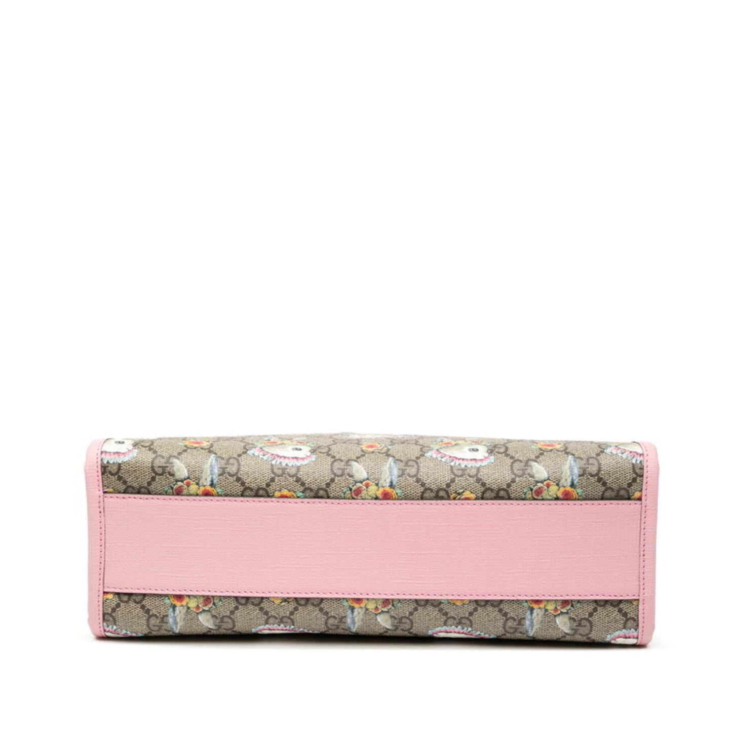 Gucci Beige Multi-Color Pink Pvc Leather Handbag Shoulder Bag