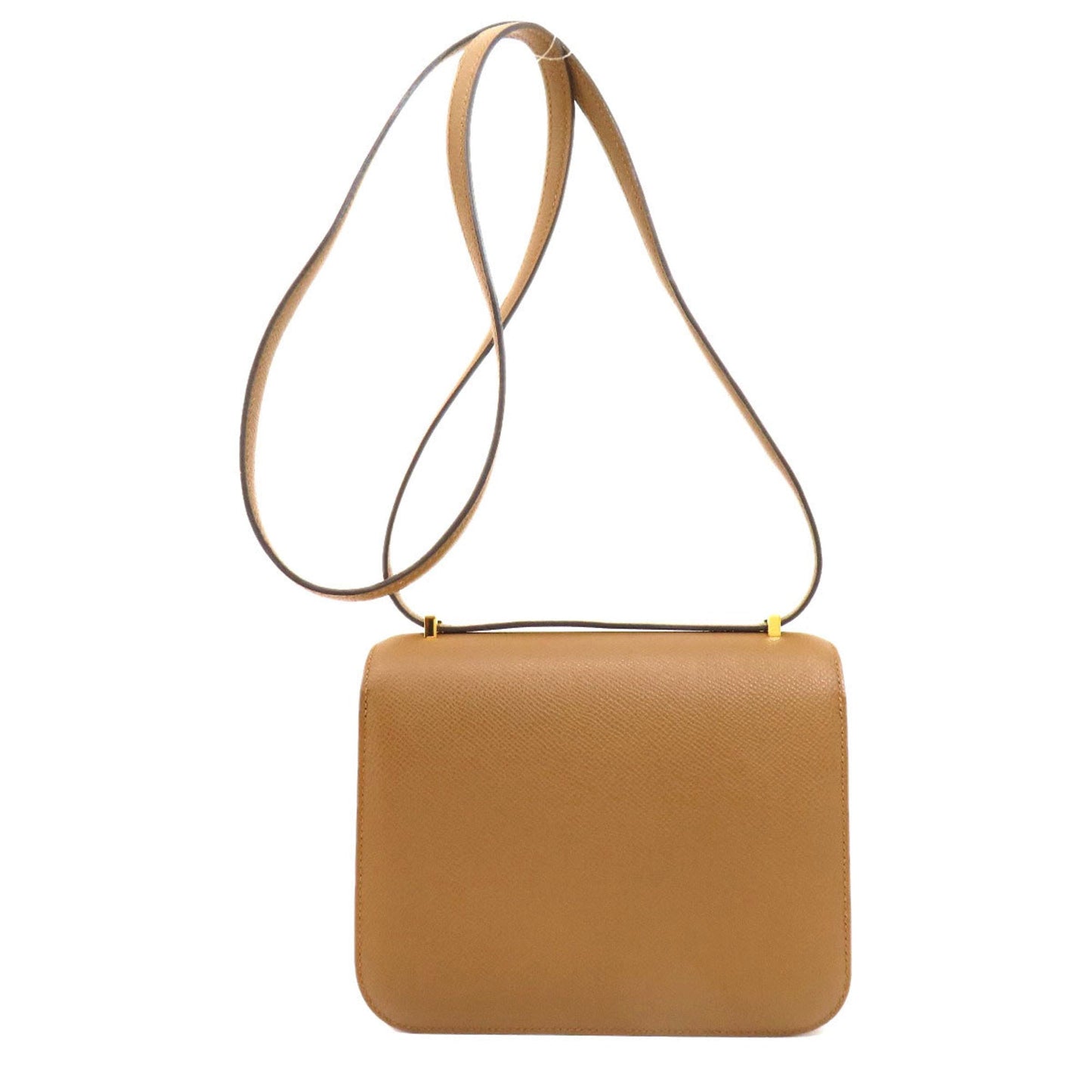 Hermes Constance Epsom Shoulder Bag Leather Brown
