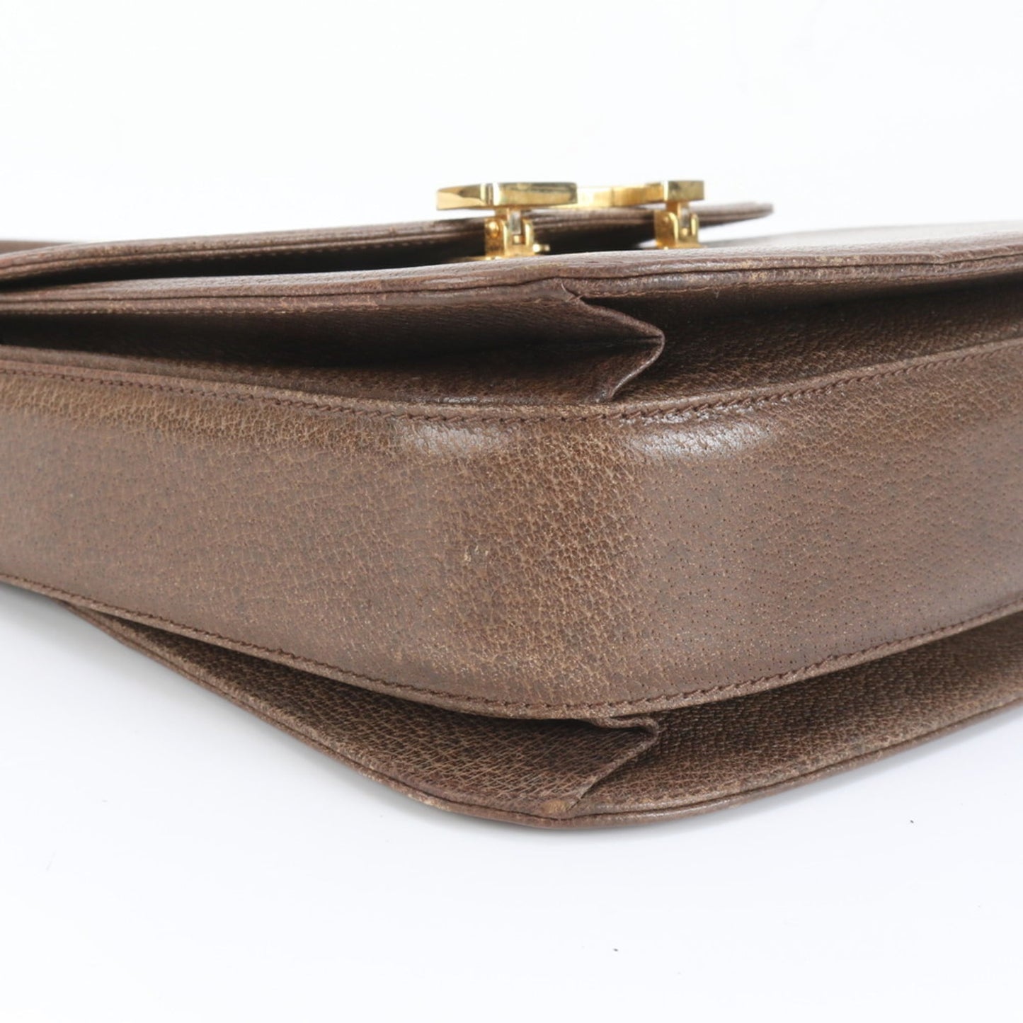 Gucci Brown Leather Shoulder Bag