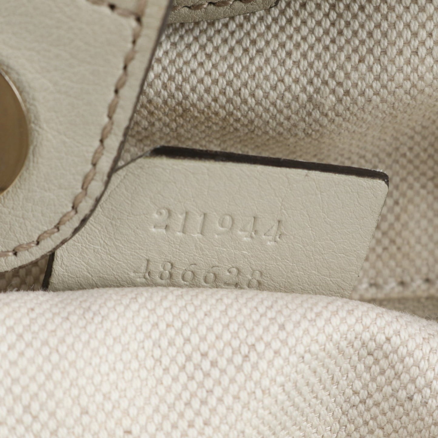 Gucci Ivory Leather Tote Bag