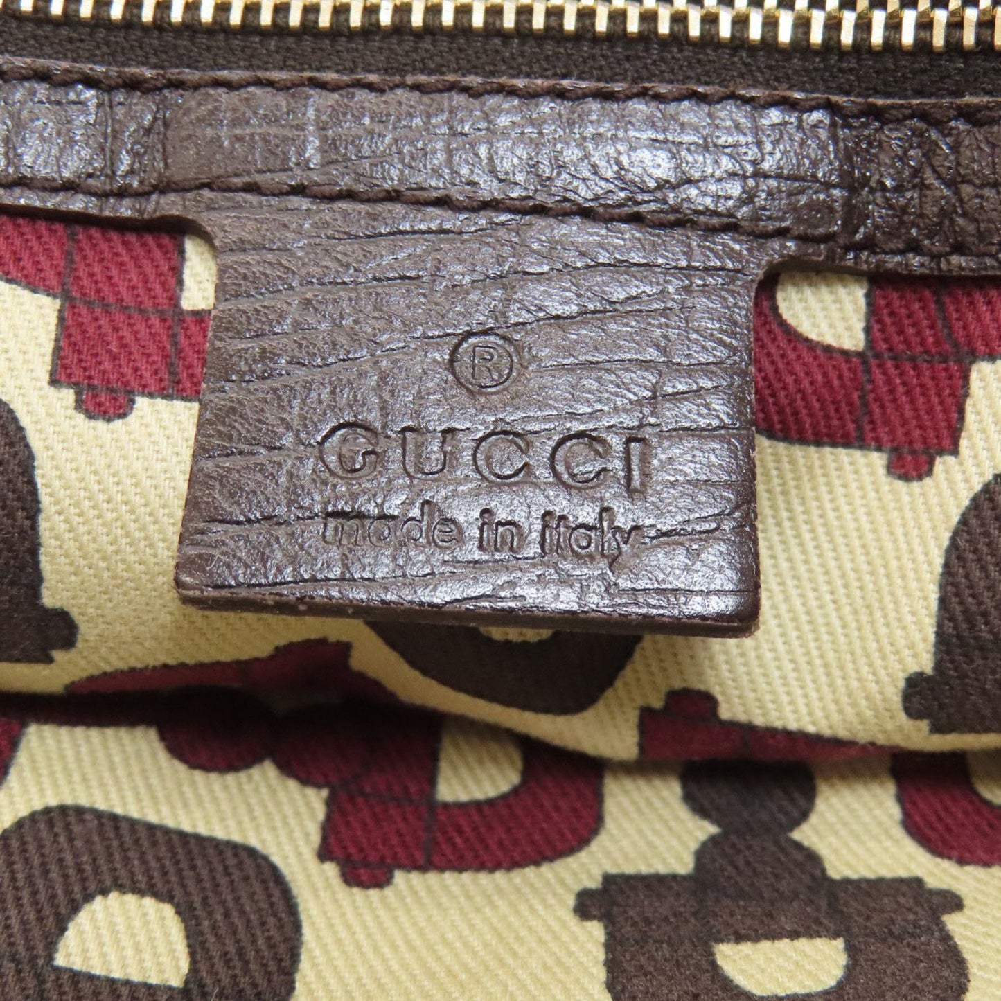 Gucci Brown Canvas Tote Bag
