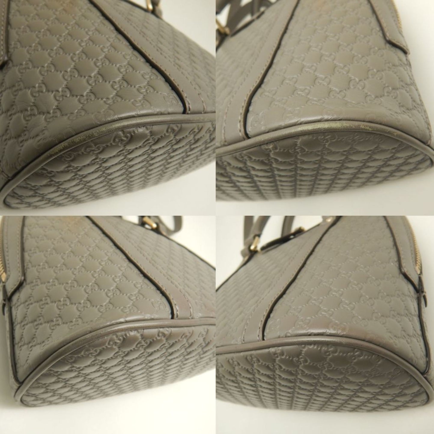 Gucci Microguccissima Gray Leather Handbag
