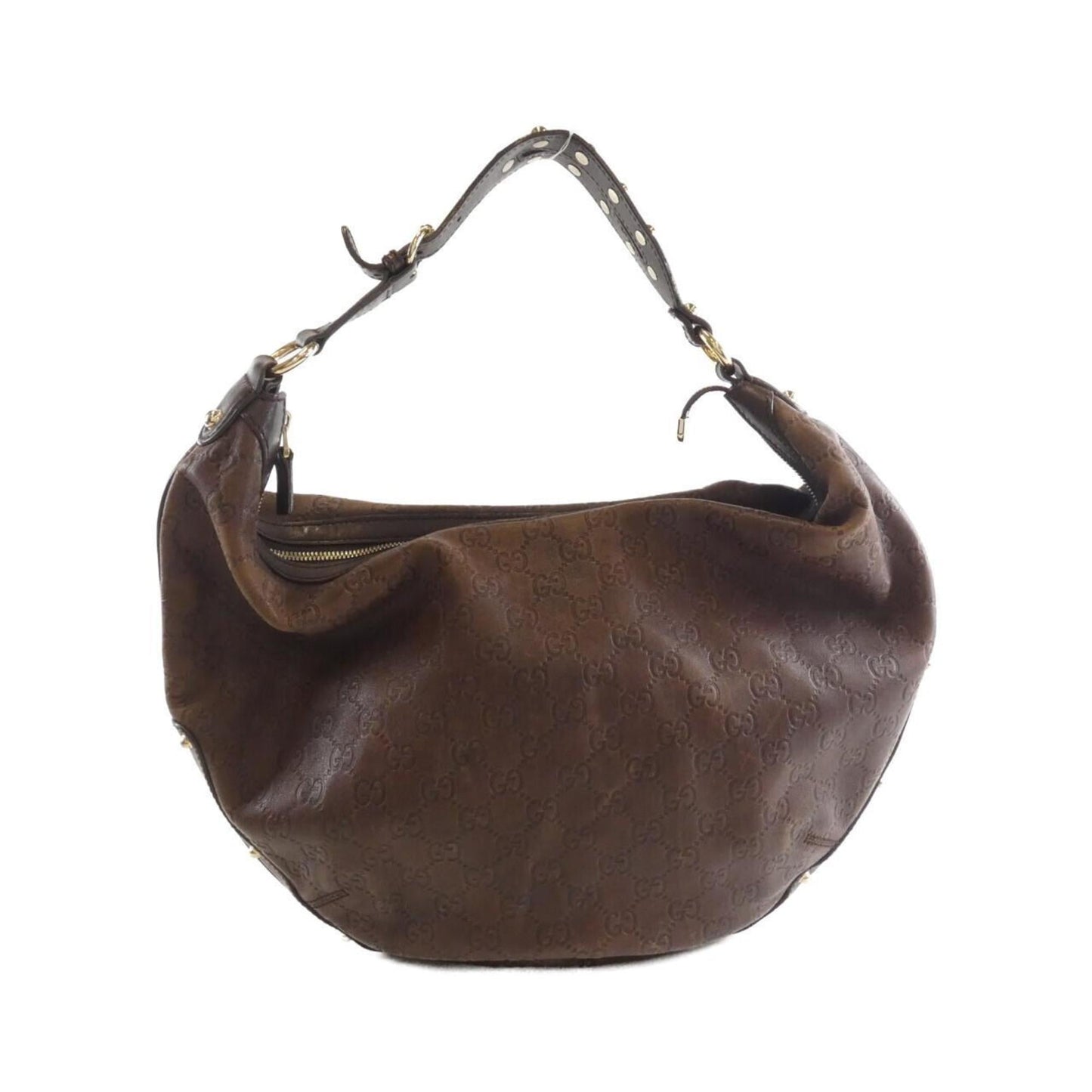 Gucci Brown Leather Shoulder Bag