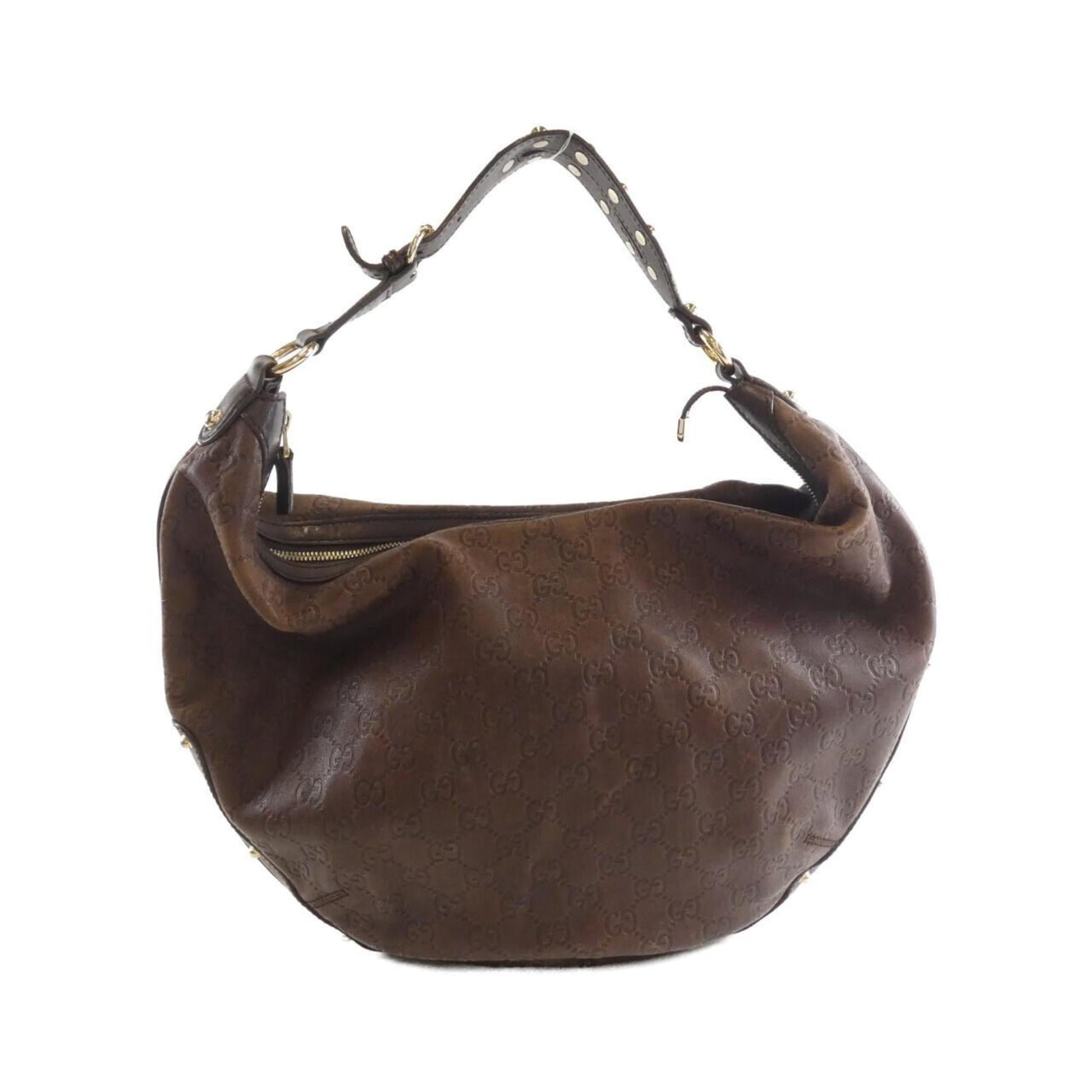 Gucci Brown Leather Shoulder Bag