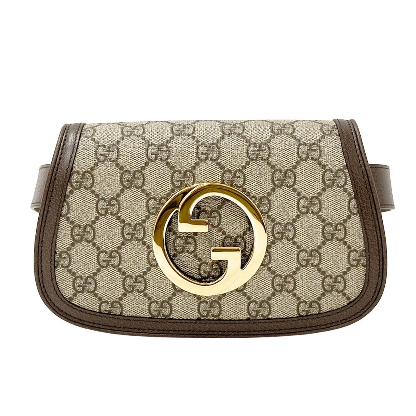 Gucci Beige Brown Gg Supreme Canvas Sling Bag