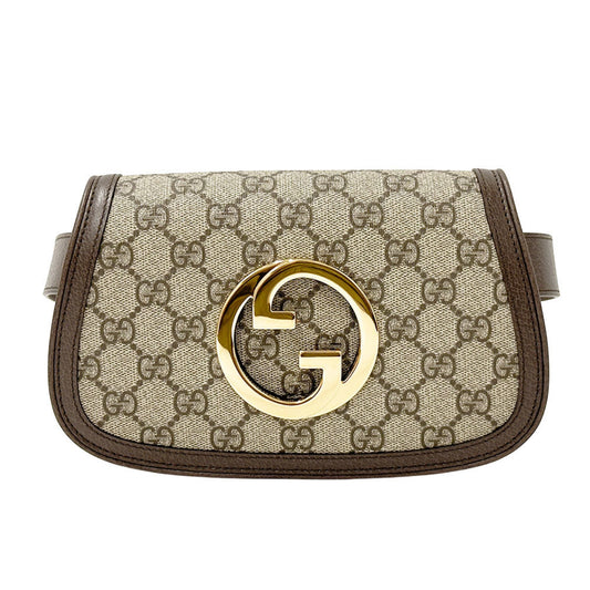 Gucci Beige Brown Gg Supreme Canvas Sling Bag