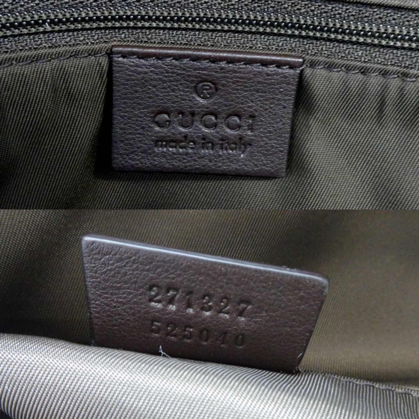 Gucci Brown Gg Supreme Leather Backpack