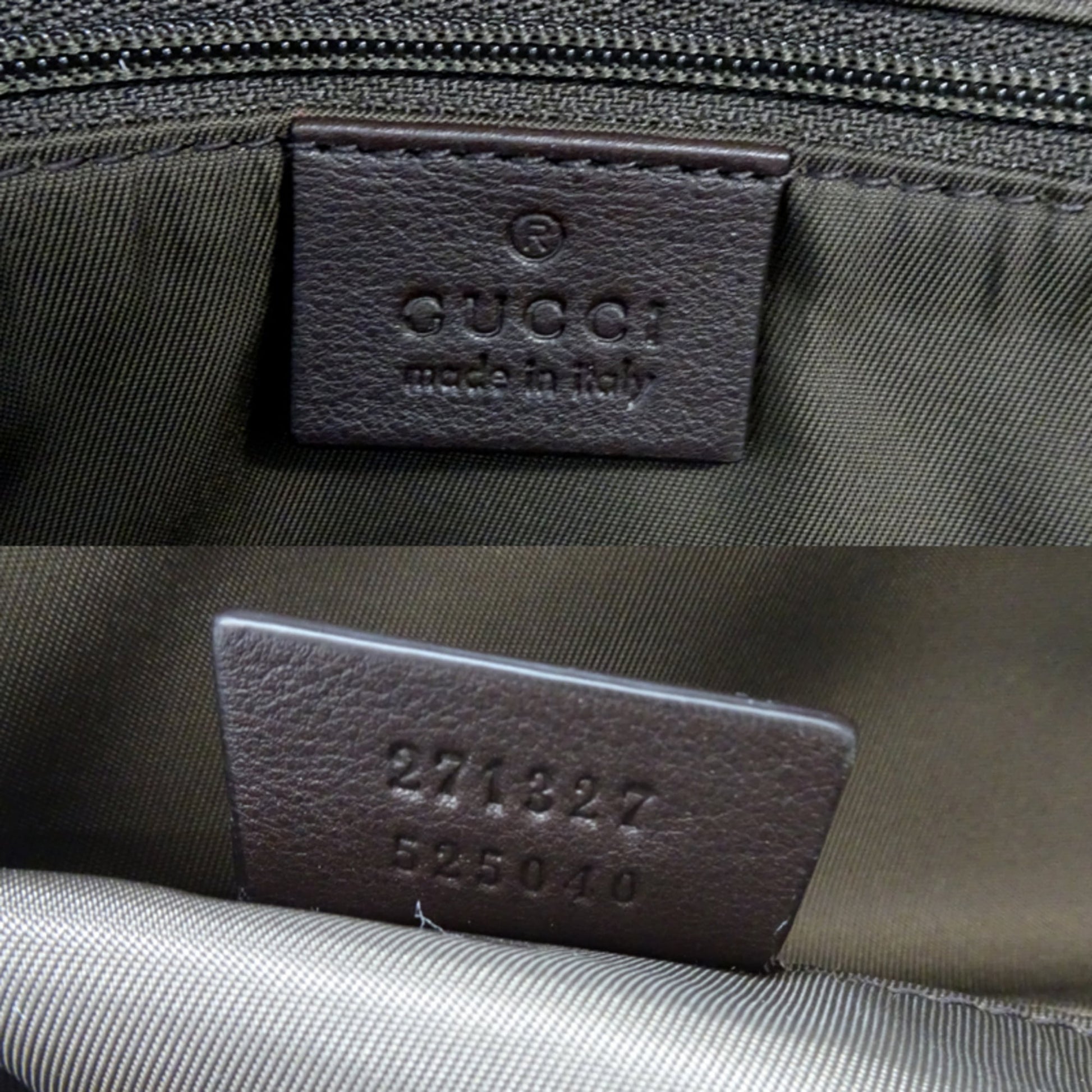 Gucci Brown Gg Supreme Leather Backpack
