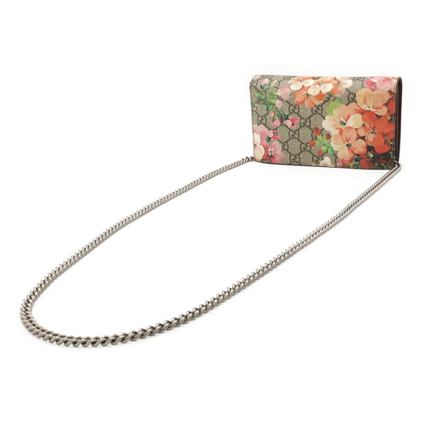Gucci Beige Blue Multi-Color Pink Gg Supreme Pvc Leather Clutch Bag Shoulder Bag