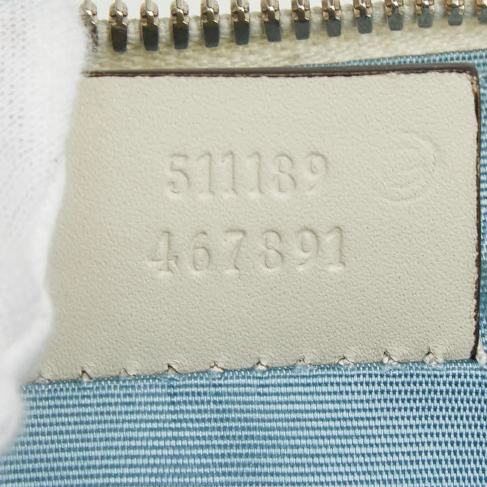 Gucci Gold White Leather Shoulder Bag