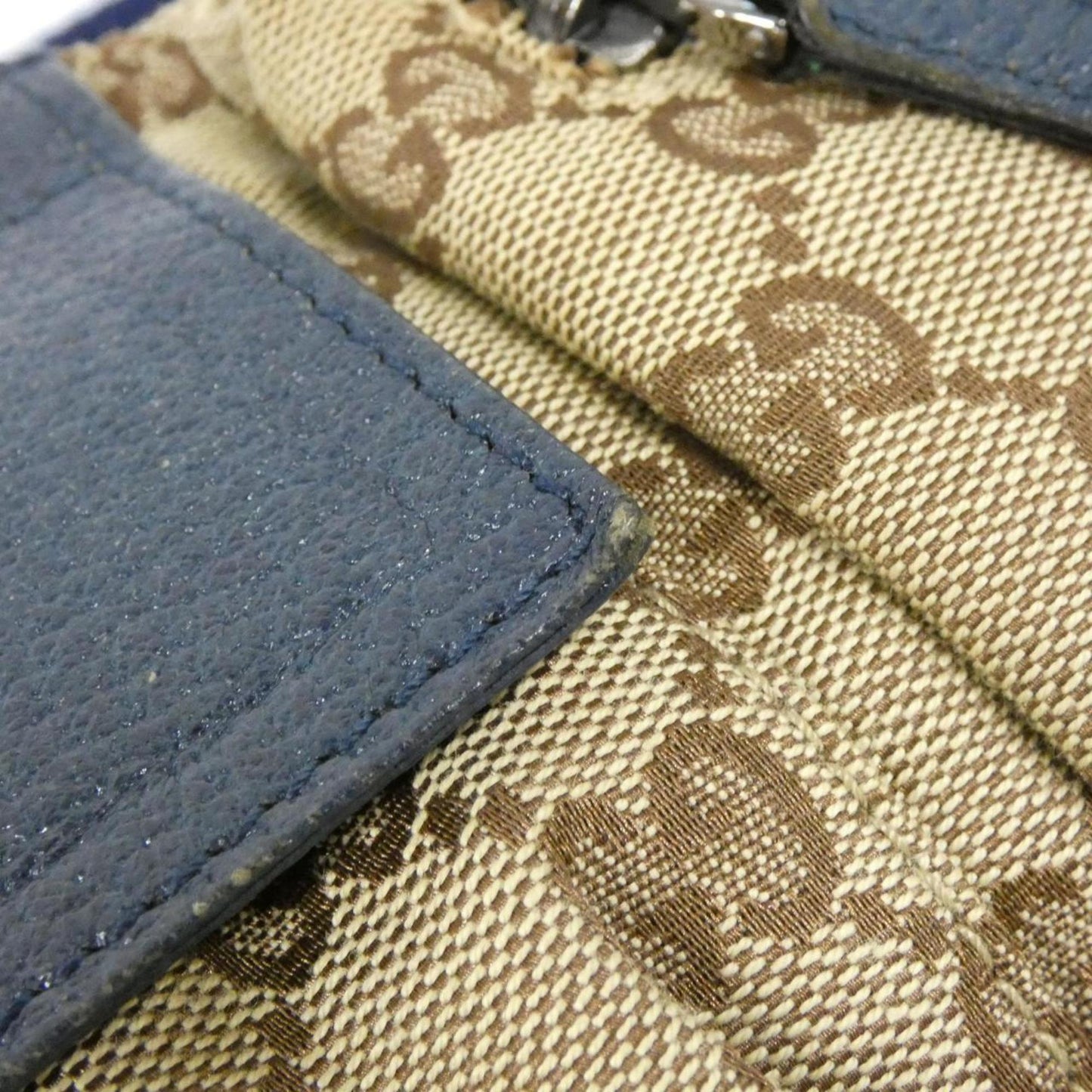 Gucci Beige Blue Orange Gg Canvas Fanny Pack