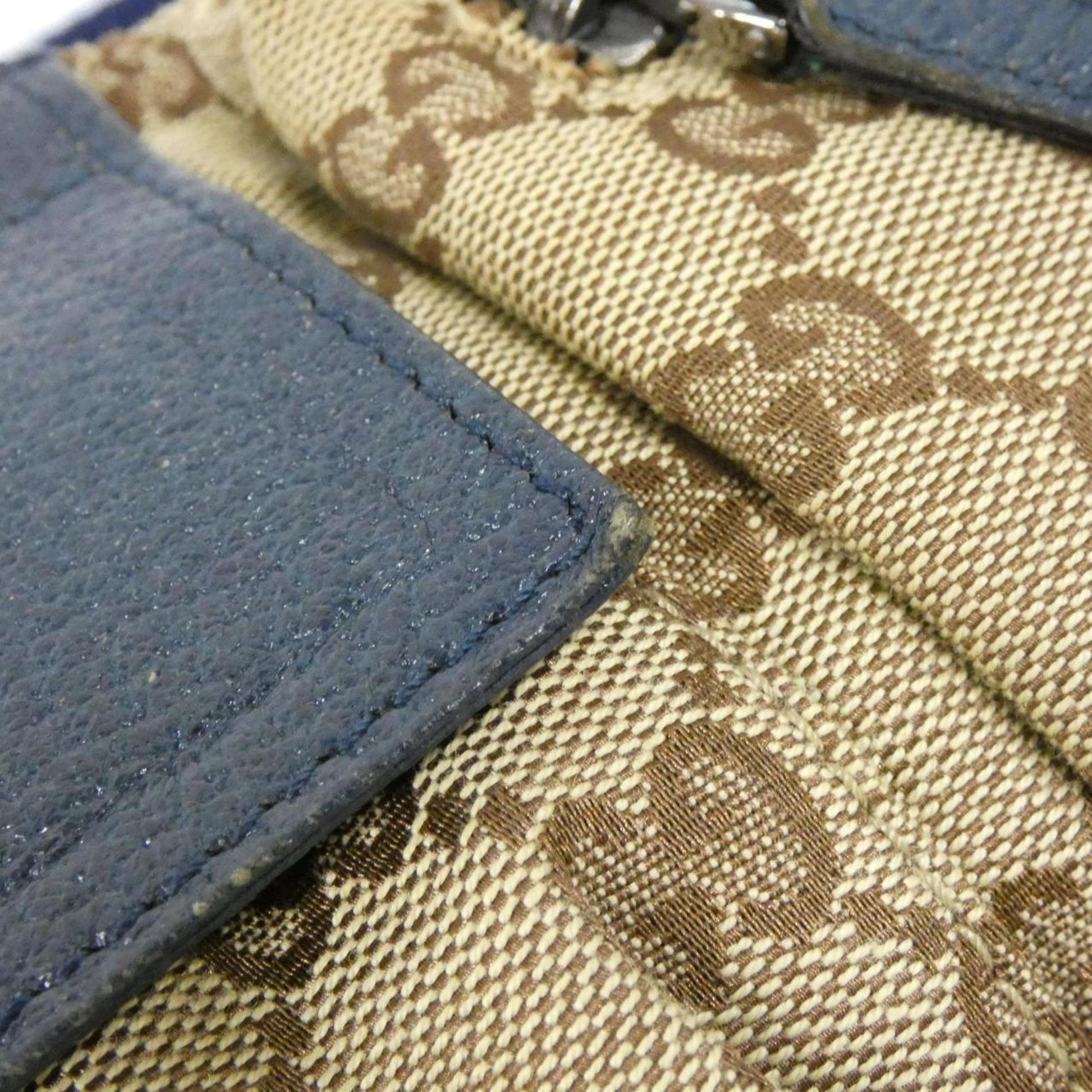 Gucci Beige Blue Orange Gg Canvas Fanny Pack