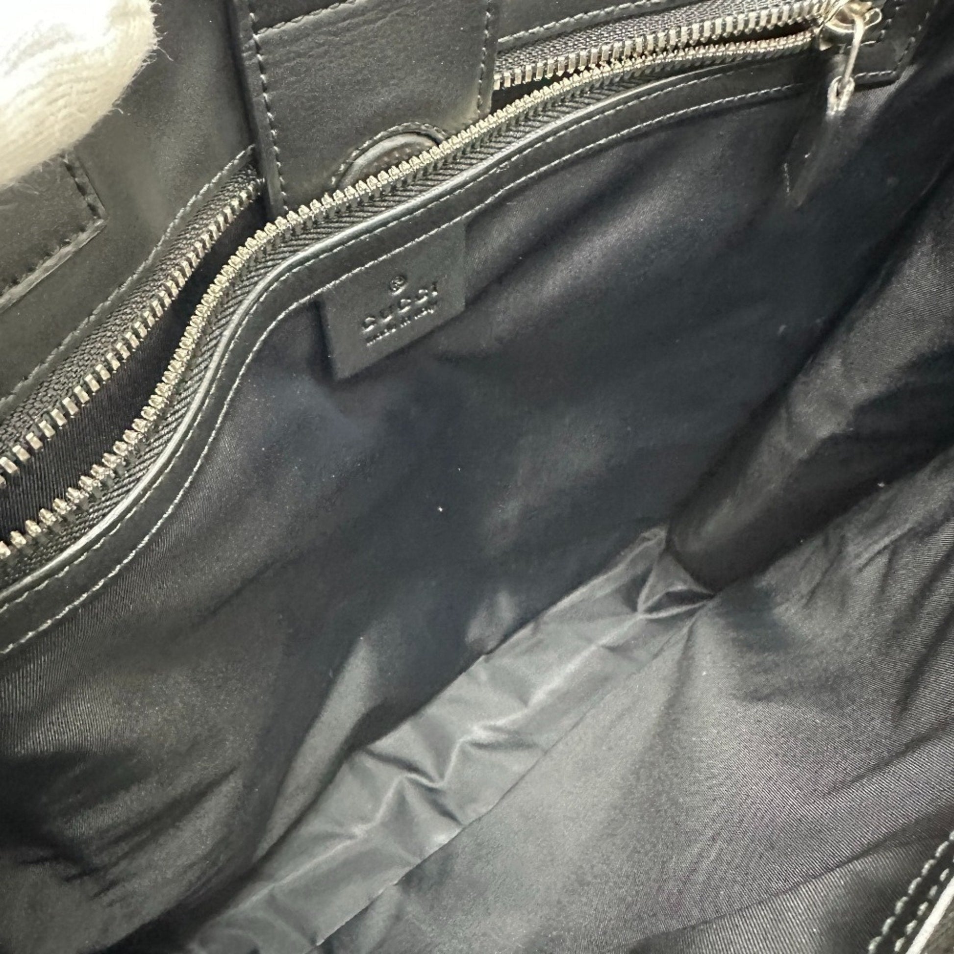 Gucci Beige Black Gg Supreme Handbag Tote Bag