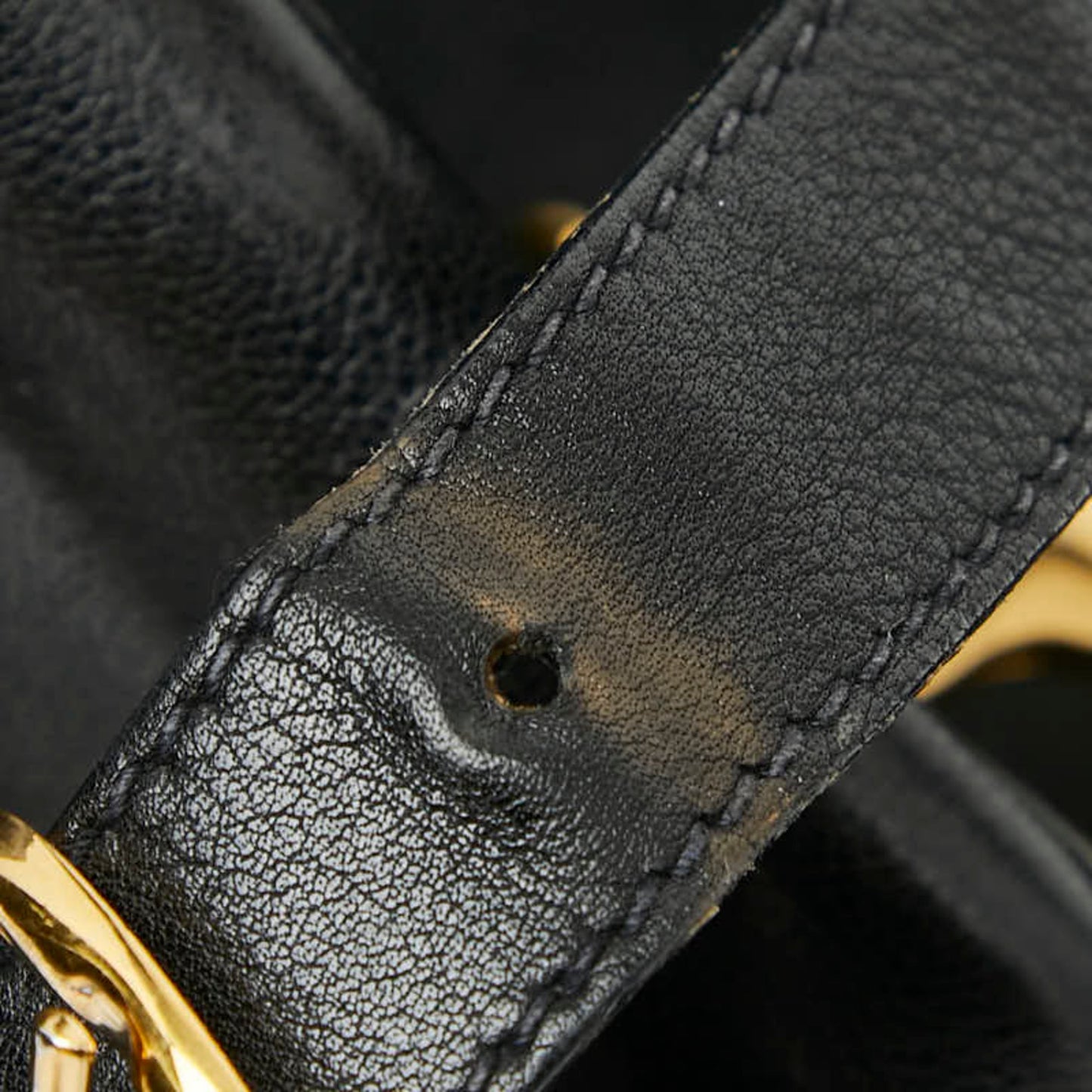 Gucci Black Leather Shoulder Bag Sling Bag