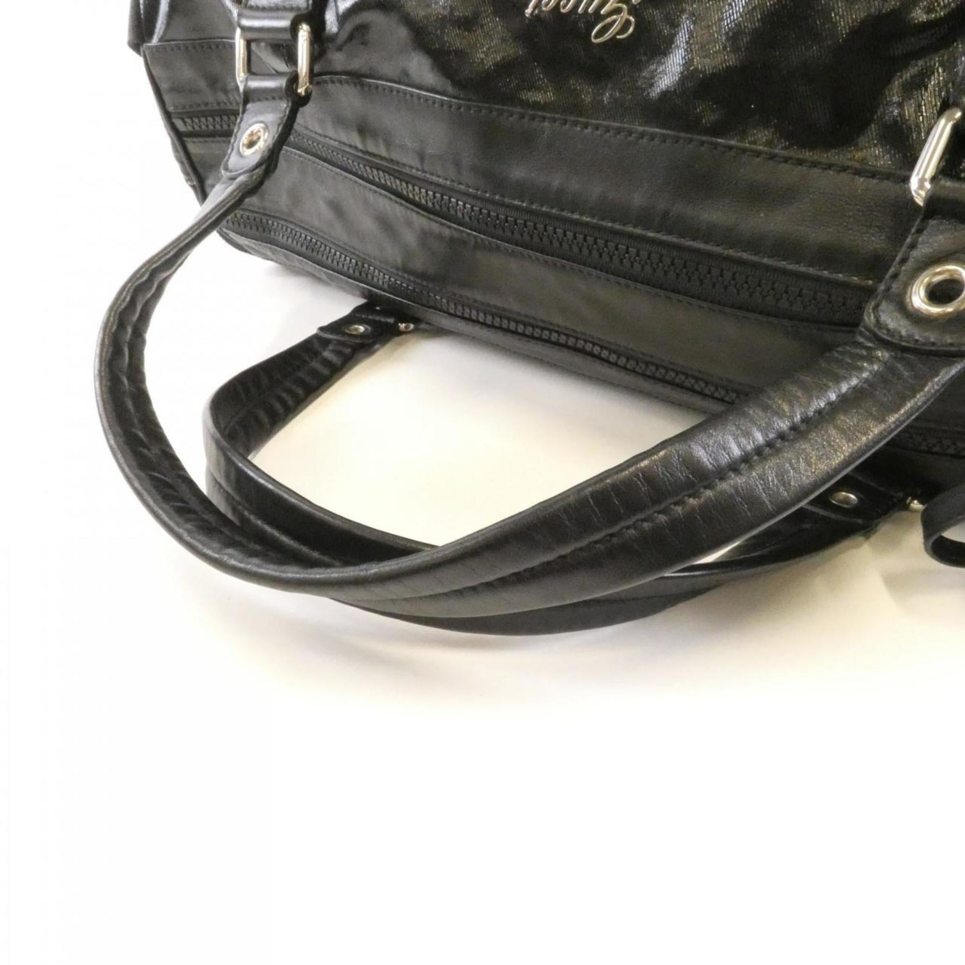 Gucci Black Pvc Boston Bag