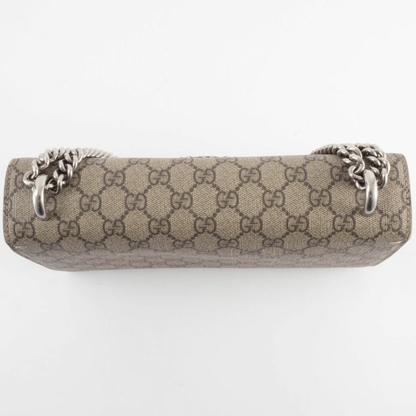 Gucci Beige Red Color Gg Supreme Leather Shoulder Bag