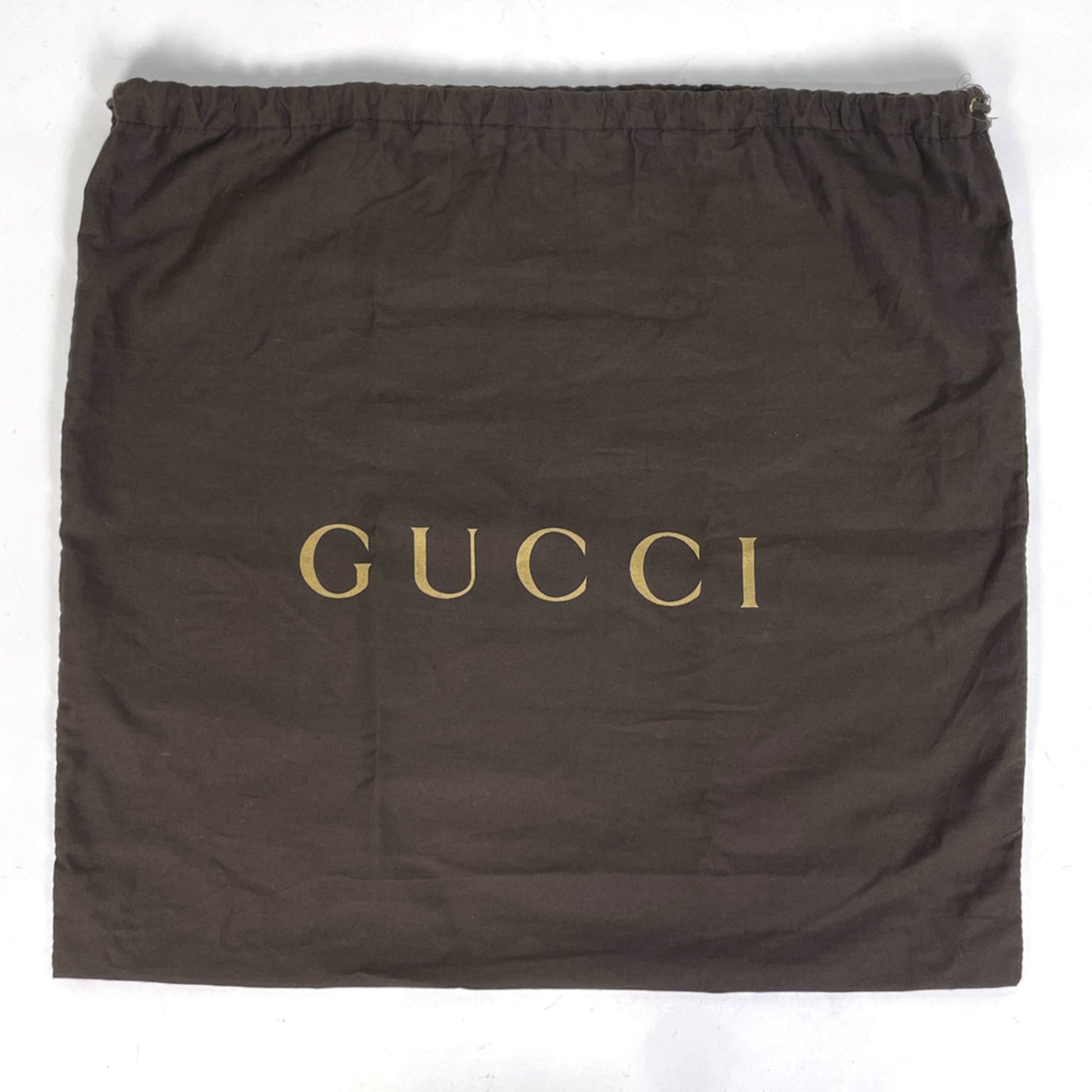 Gucci Beige Brown Gg Canvas Leather Shoulder Bag