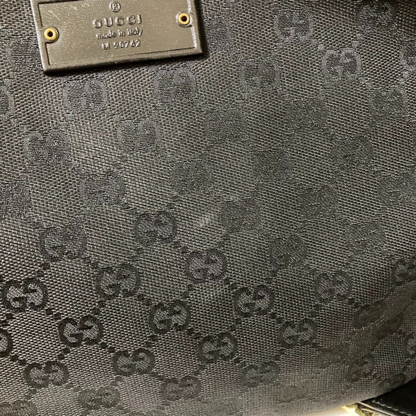 Gucci Black Canvas Shoulder Bag