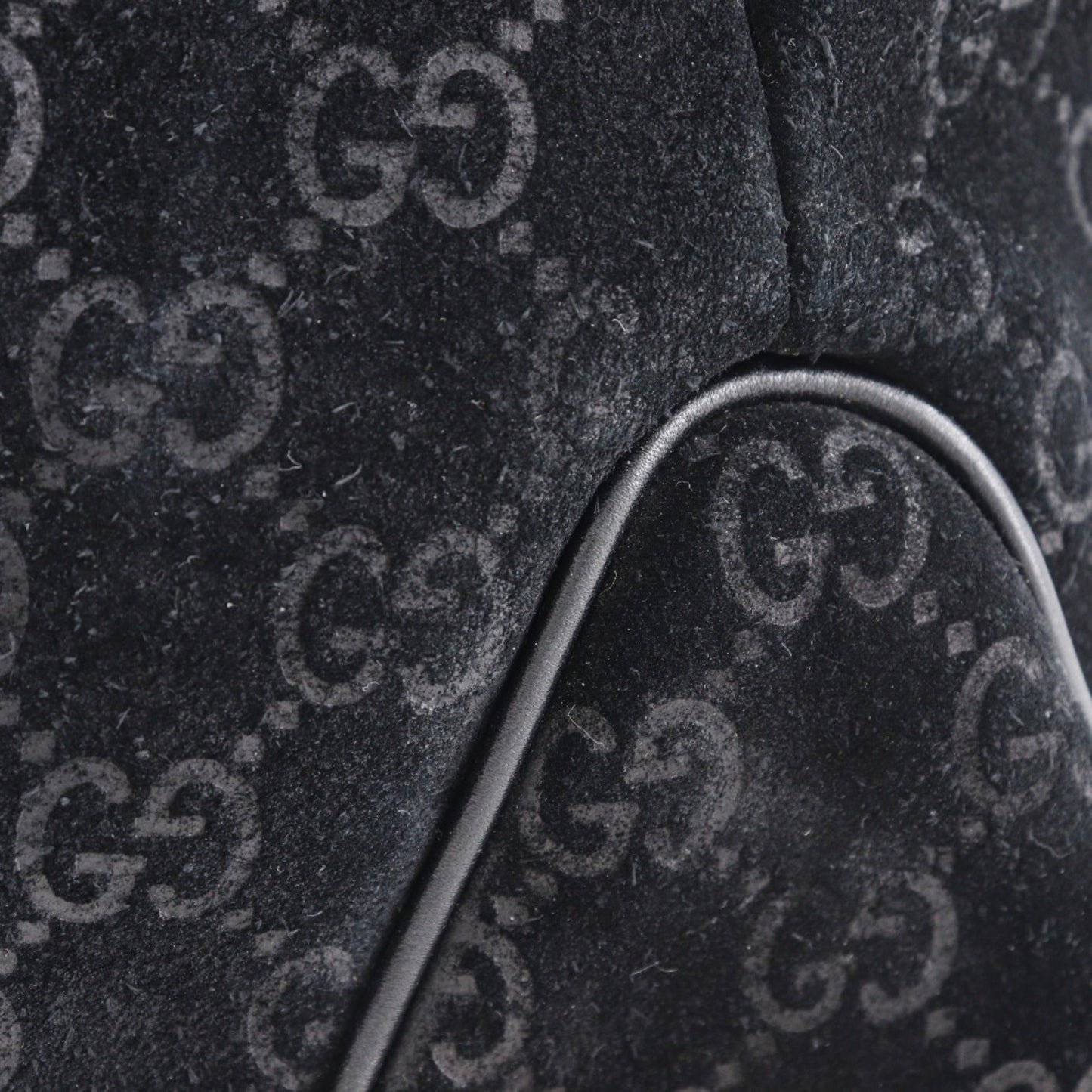 Gucci Black Suede Tote Bag