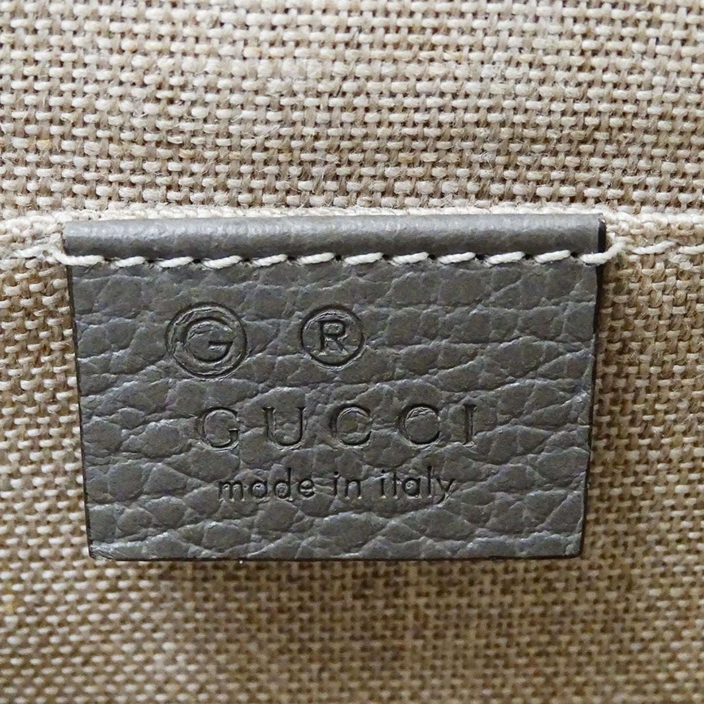 Gucci Gray Leather Shoulder Bag