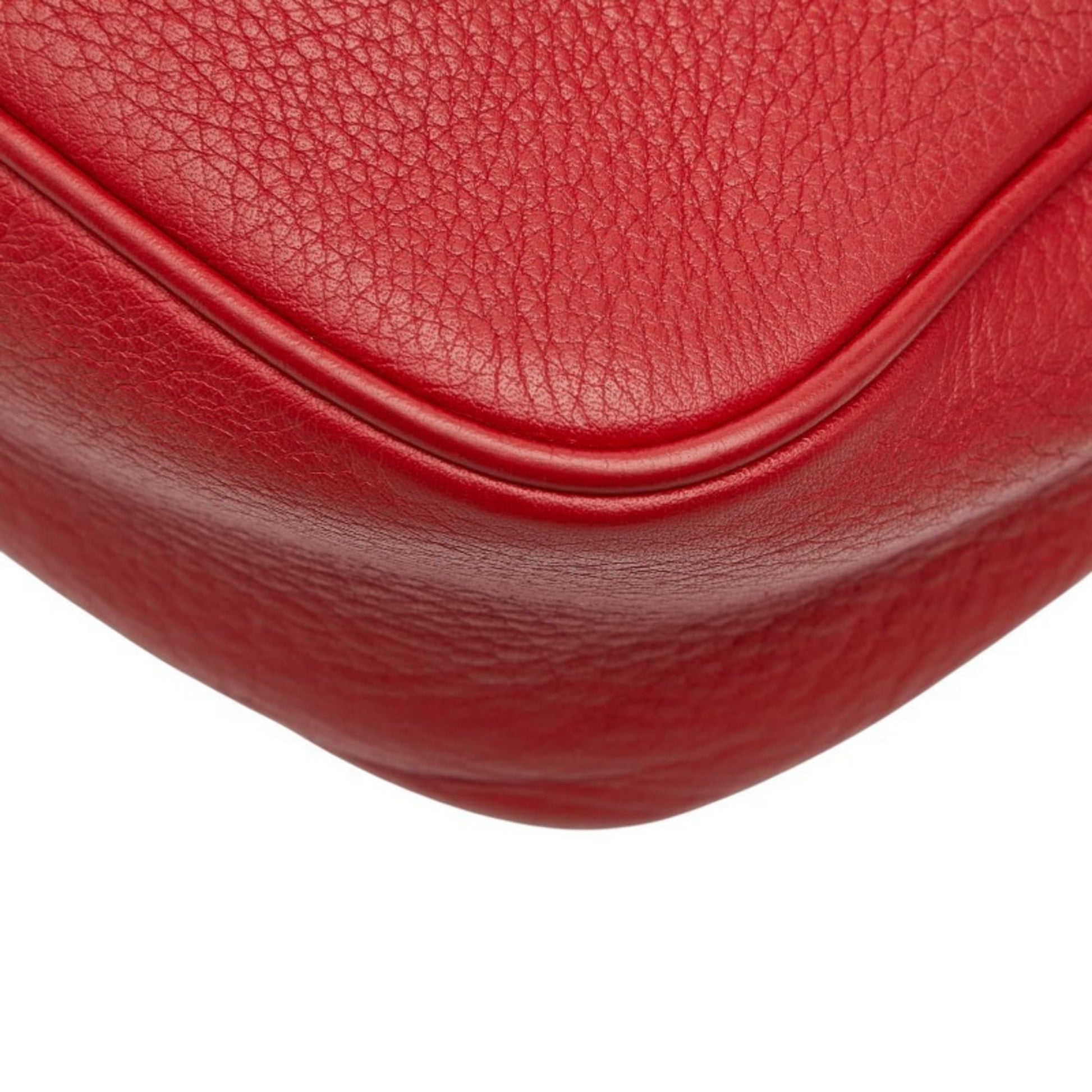 Gucci Red Color Leather Shoulder Bag