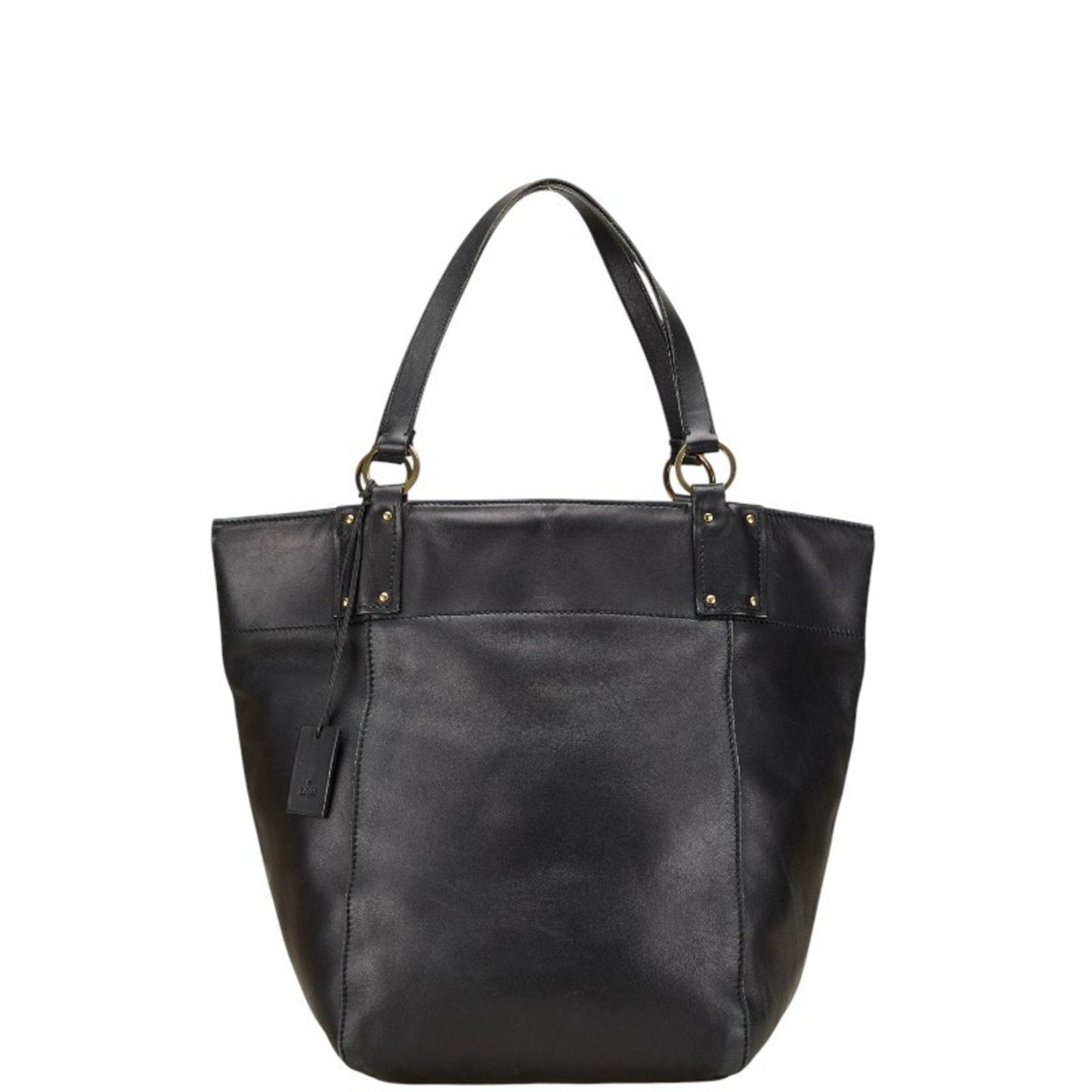 Gucci Black Leather Handbag Tote Bag