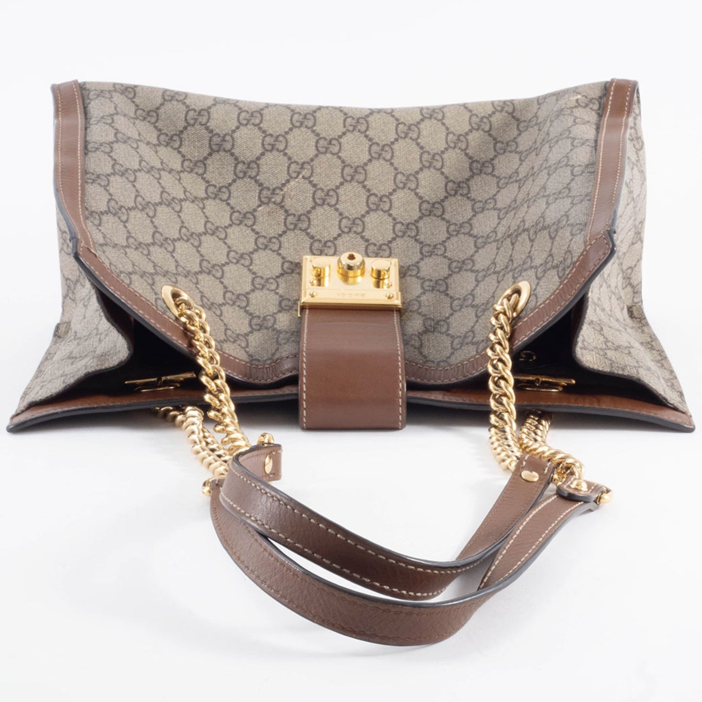 Gucci Beige Gg Supreme Leather Shoulder Bag