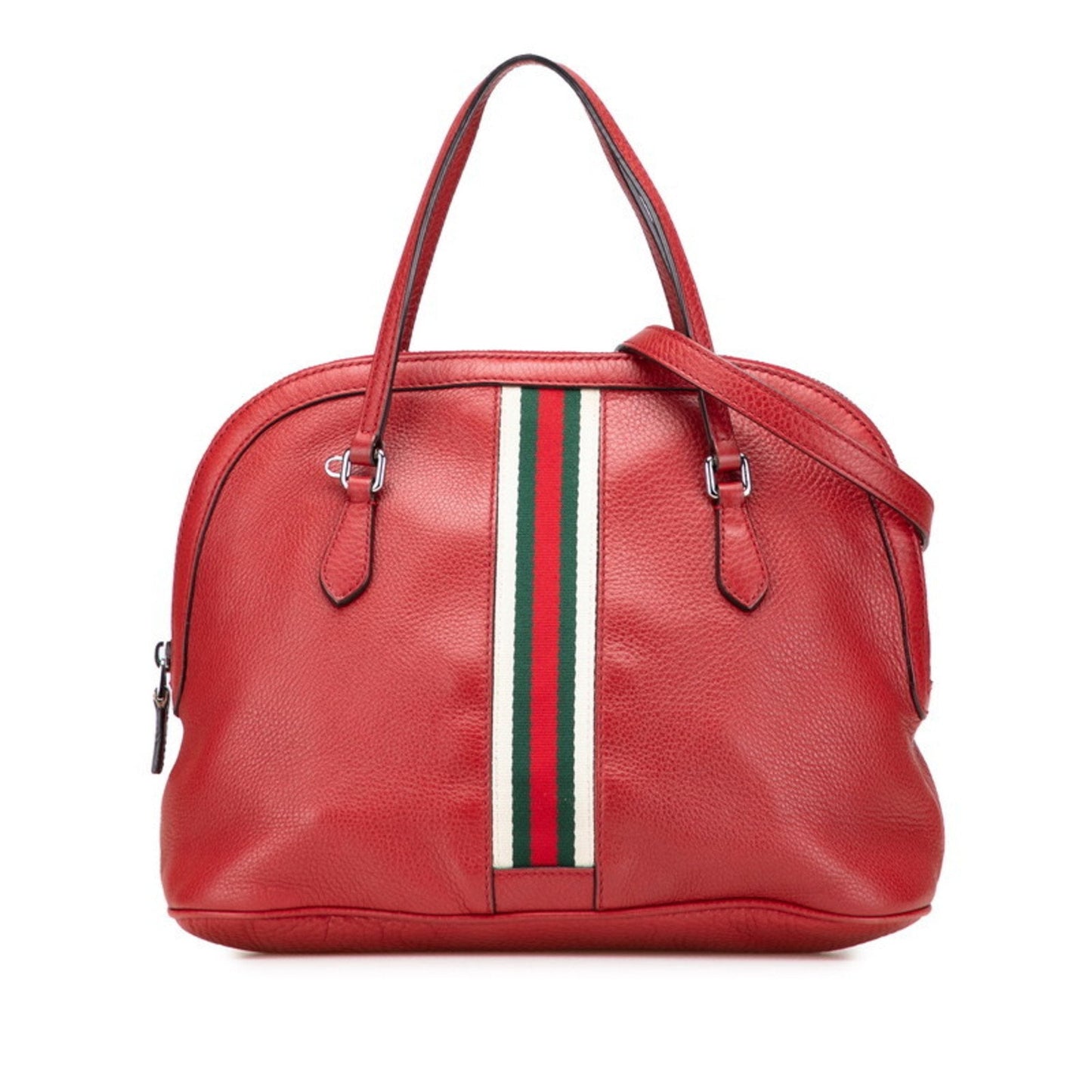 Gucci Red Color Leather Handbag Shoulder Bag