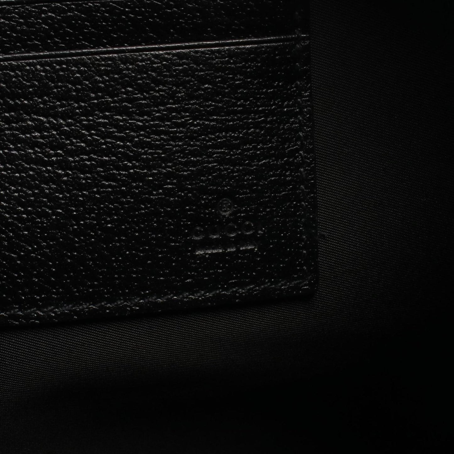 Gucci Black Nylon Canvas Leather Clutch Bag