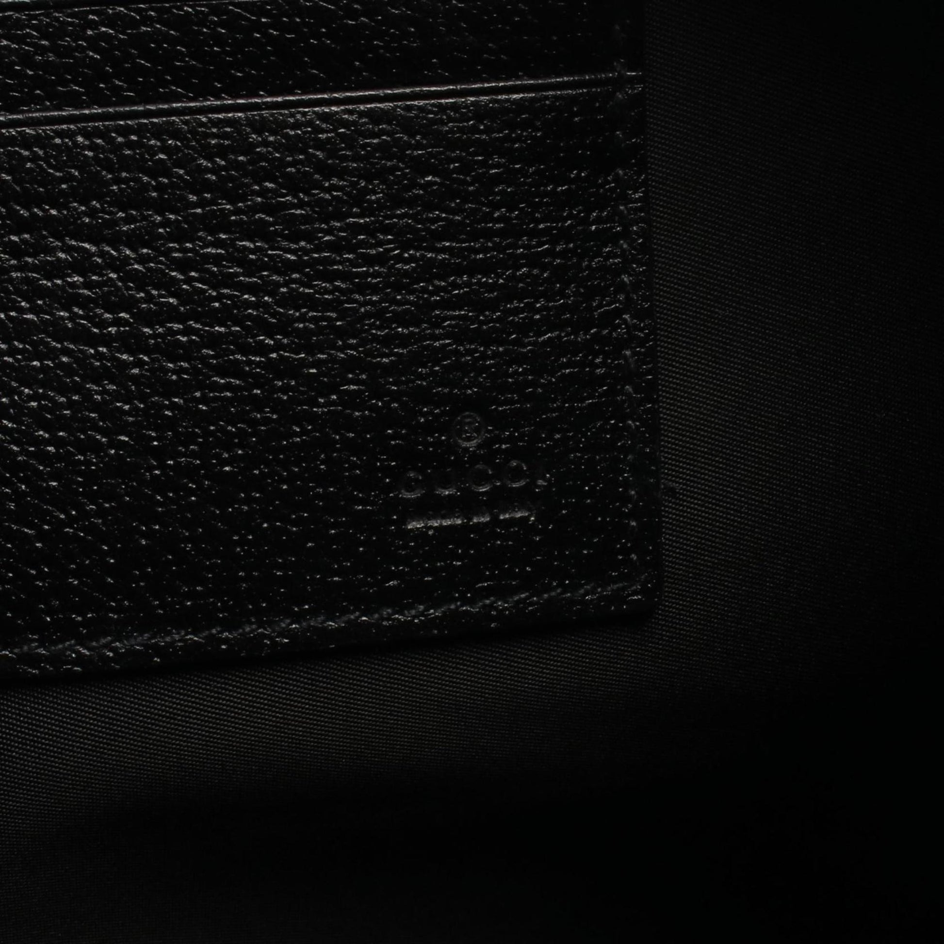 Gucci Black Nylon Canvas Leather Clutch Bag