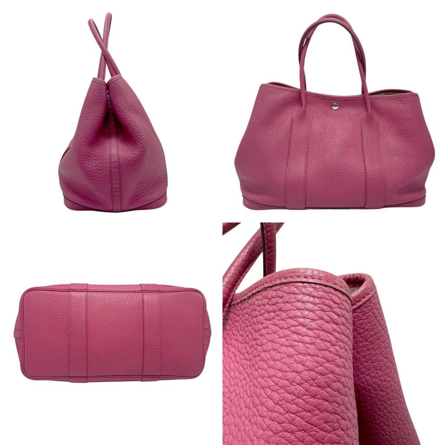 Hermes Garden Tosca Negonda Handbag Tote Bag Leather