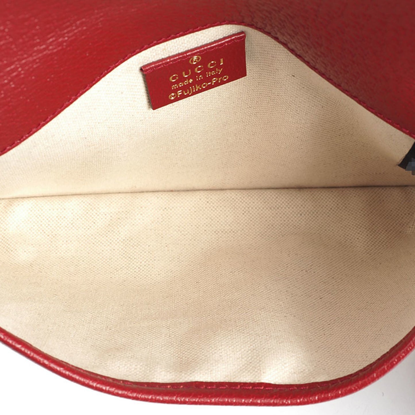Gucci Beige Bordeaux Pvc Leather Sling Bag