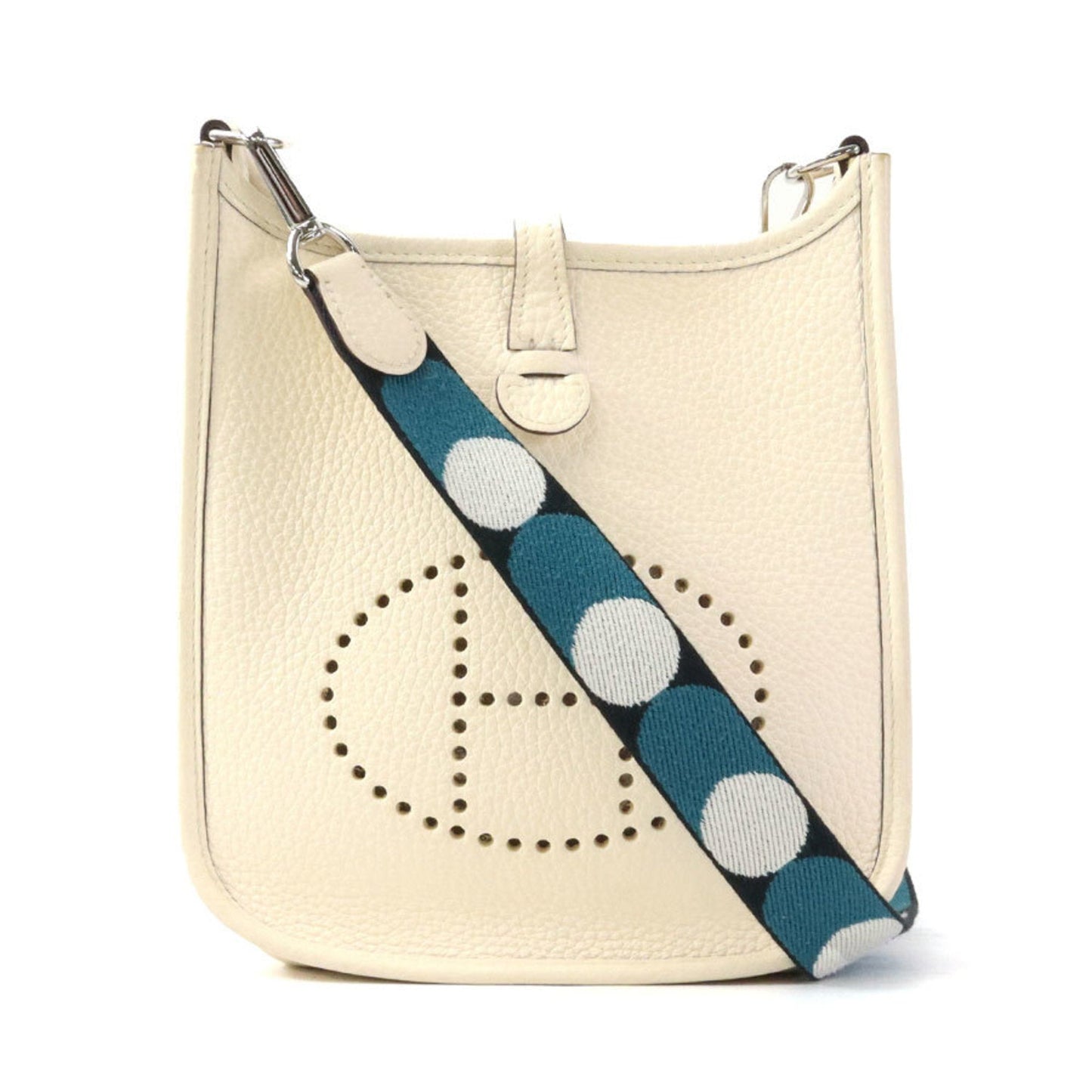 Hermes Taurillon Clemence Shoulder Bag Leather Leather Shoulder Bag